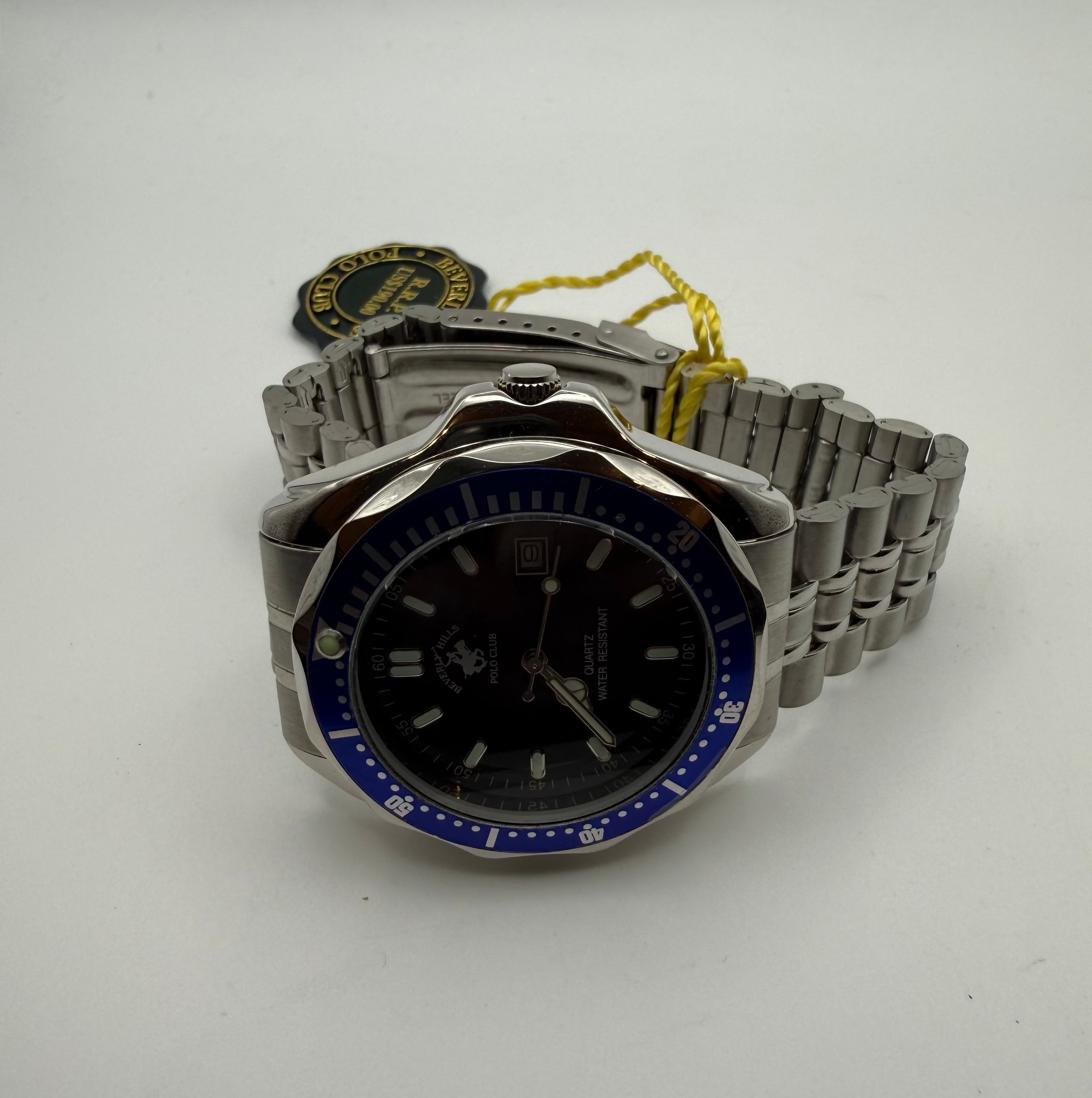 Beverly Hills Polo Club BPW2641 Blue Bezel Quartz Watch- £29.99