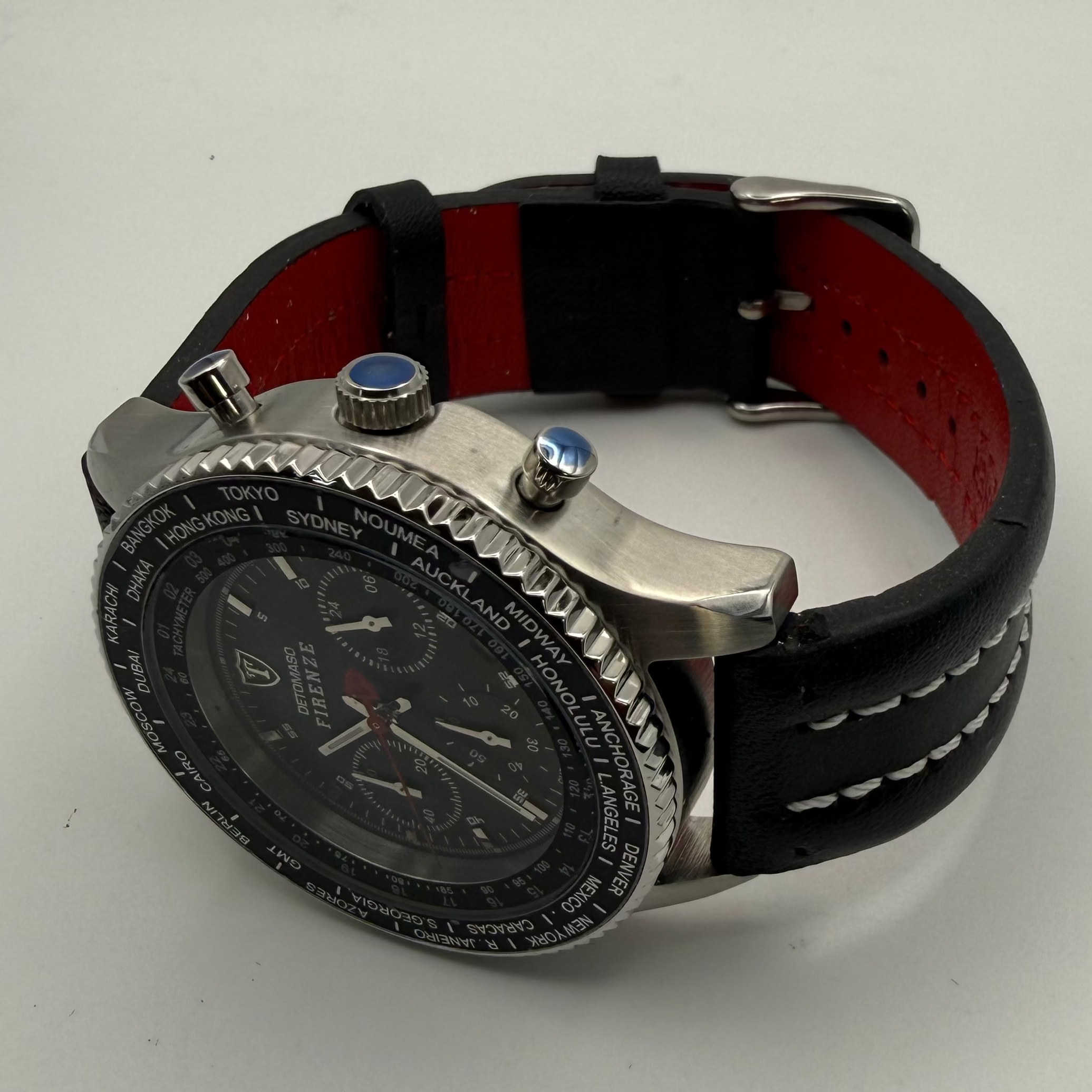 Detomaso Firenze Chronograph – Black Dial World Time- £69.95