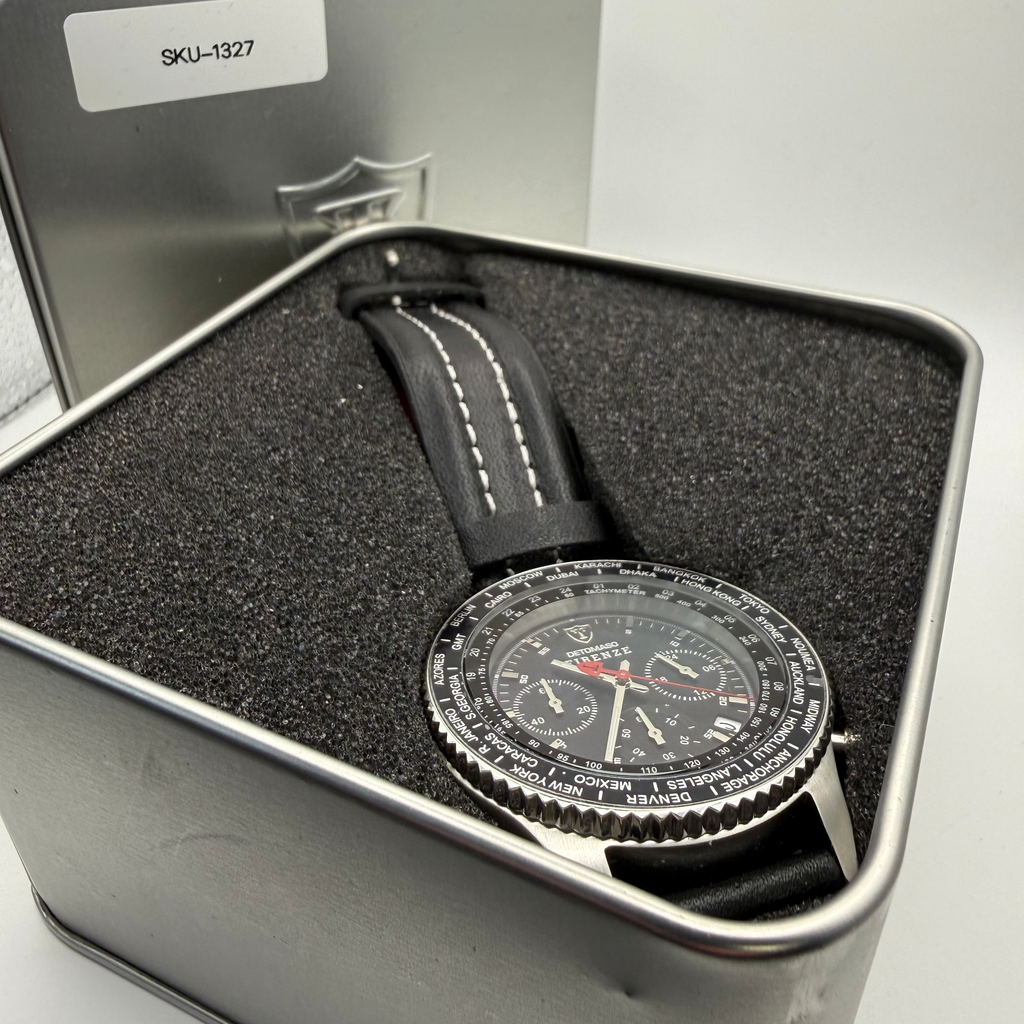 Detomaso Firenze Chronograph – Black Dial World Time- £69.95
