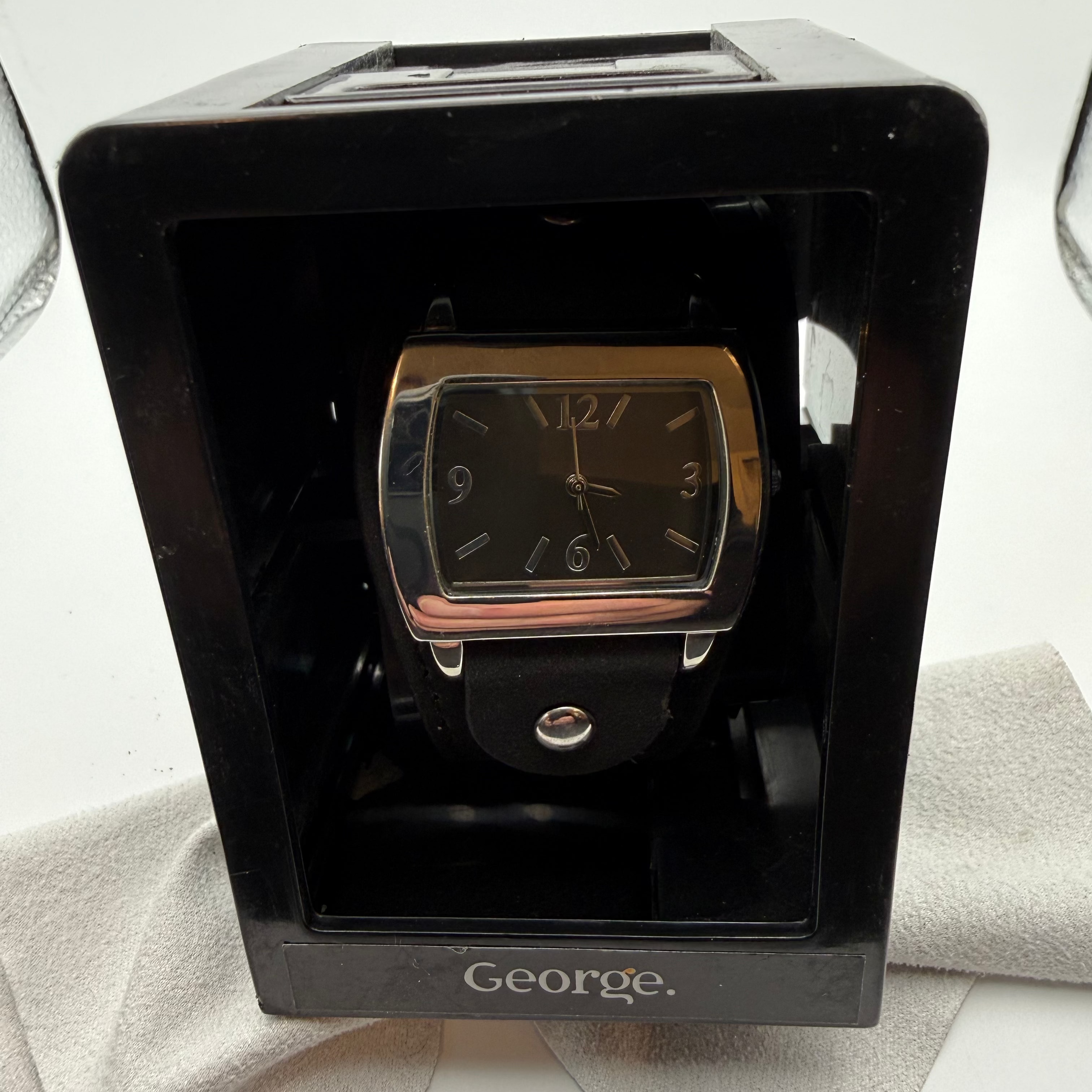 George Black Cuff Style Fashion Watch- £4.99