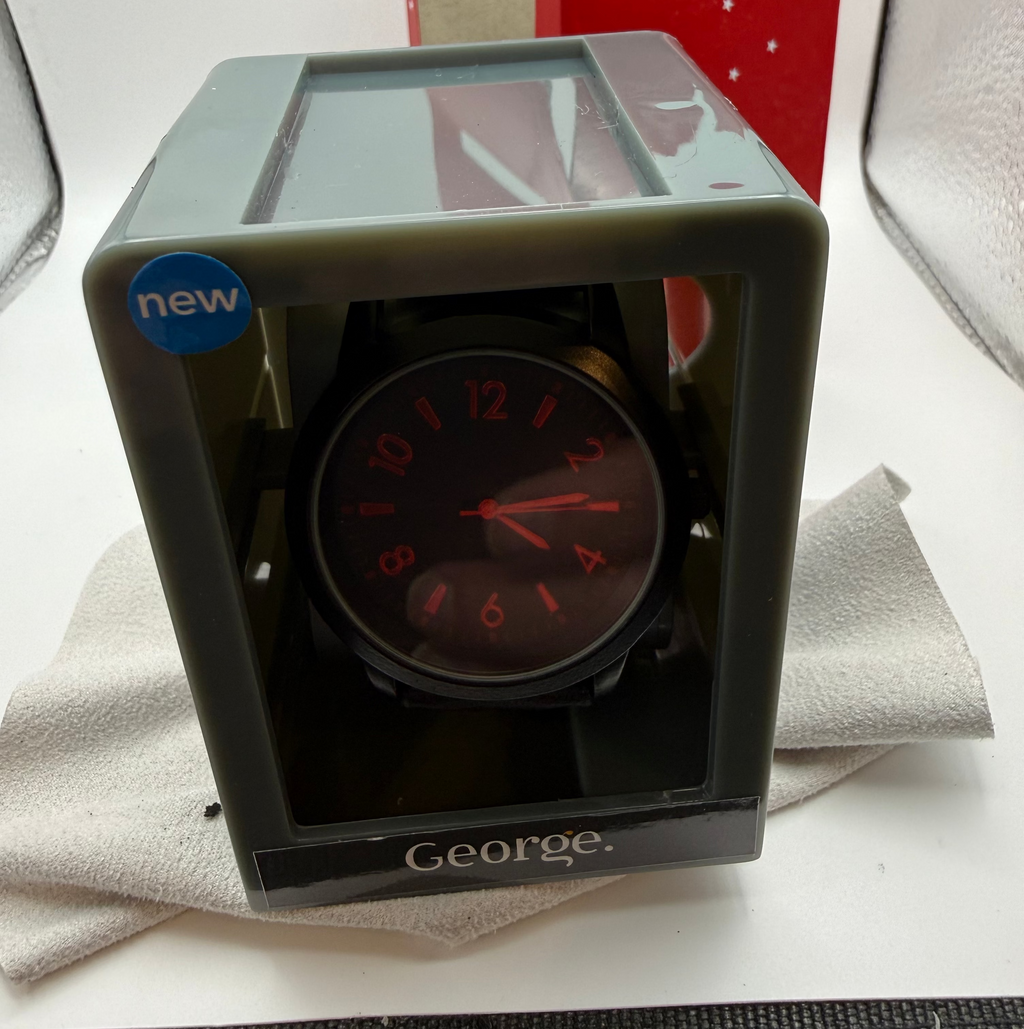George Black & Red Dial Watch- £4.99
