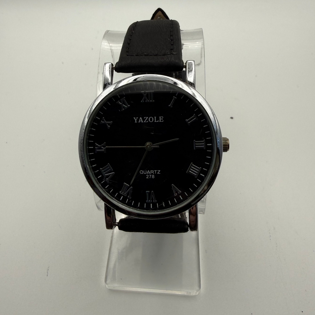 YAZOLE Quartz 278 Black Dial Watch – Pre-Loved- £9.99