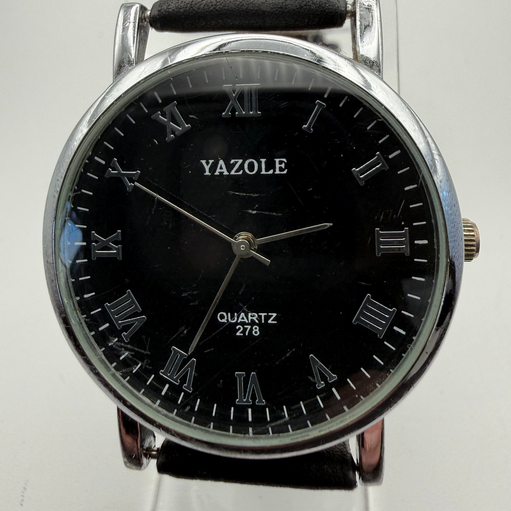 YAZOLE Quartz 278 Black Dial Watch – Pre-Loved- £9.99