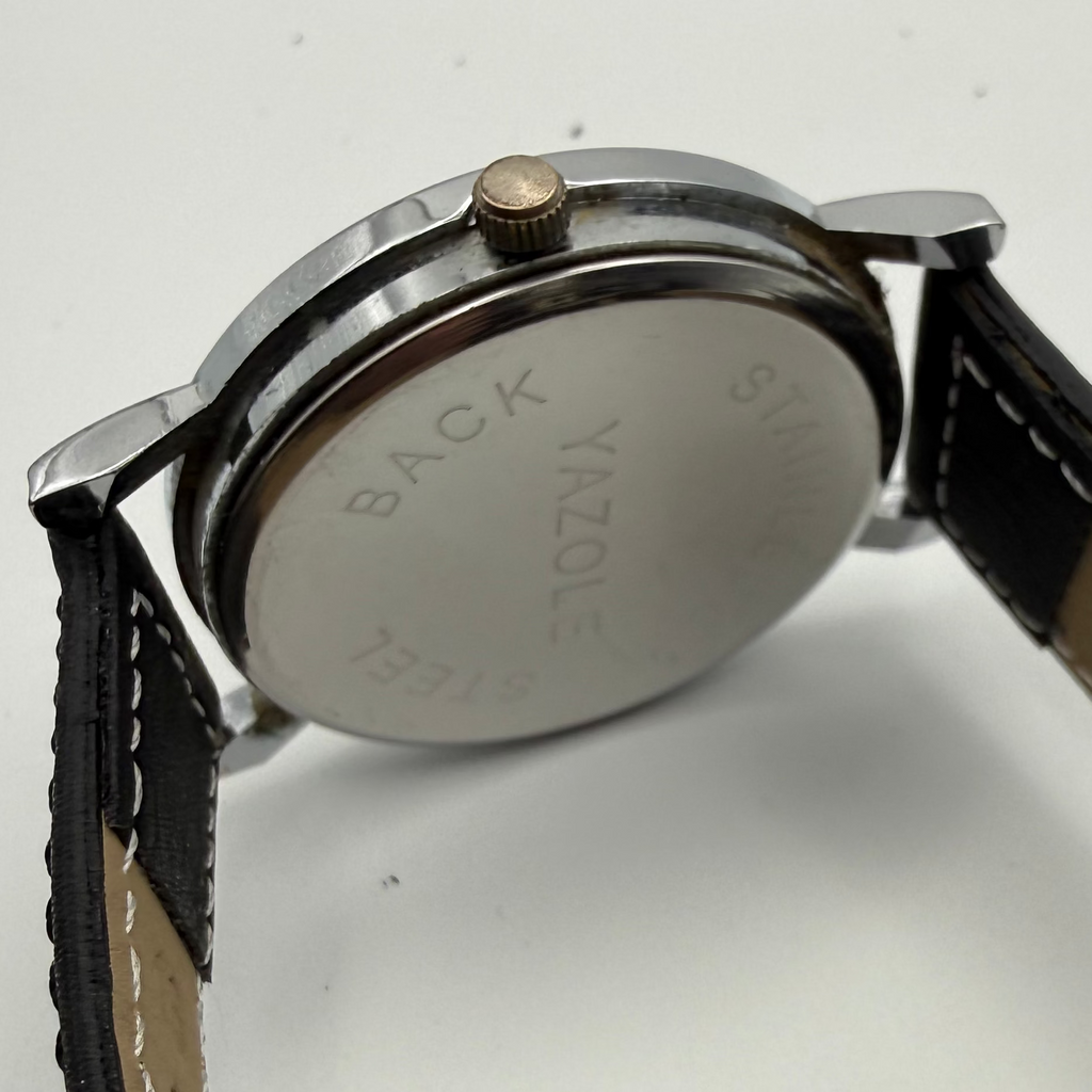 YAZOLE Quartz 278 Black Dial Watch – Pre-Loved- £9.99