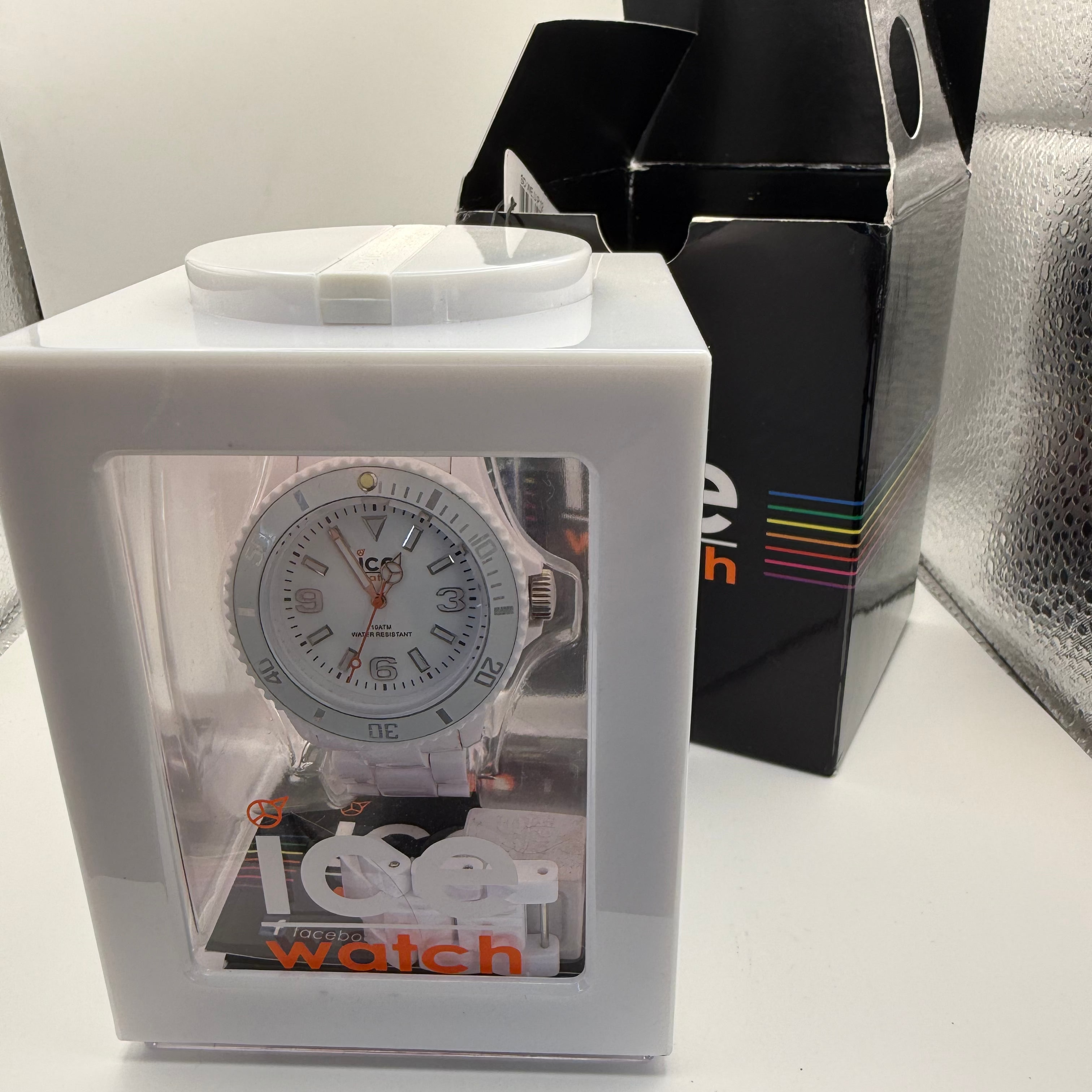 Ice-Watch White Silicone Strap Watch – Boxed – New Battery Fitted – As New- £29.95
