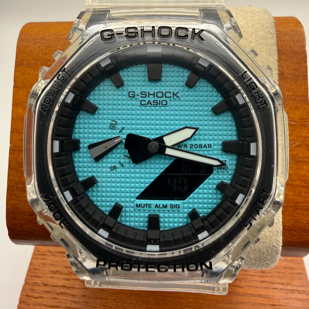 Casio G-Shock GA-2100 Clear Blue Dial Full Set- £69.99