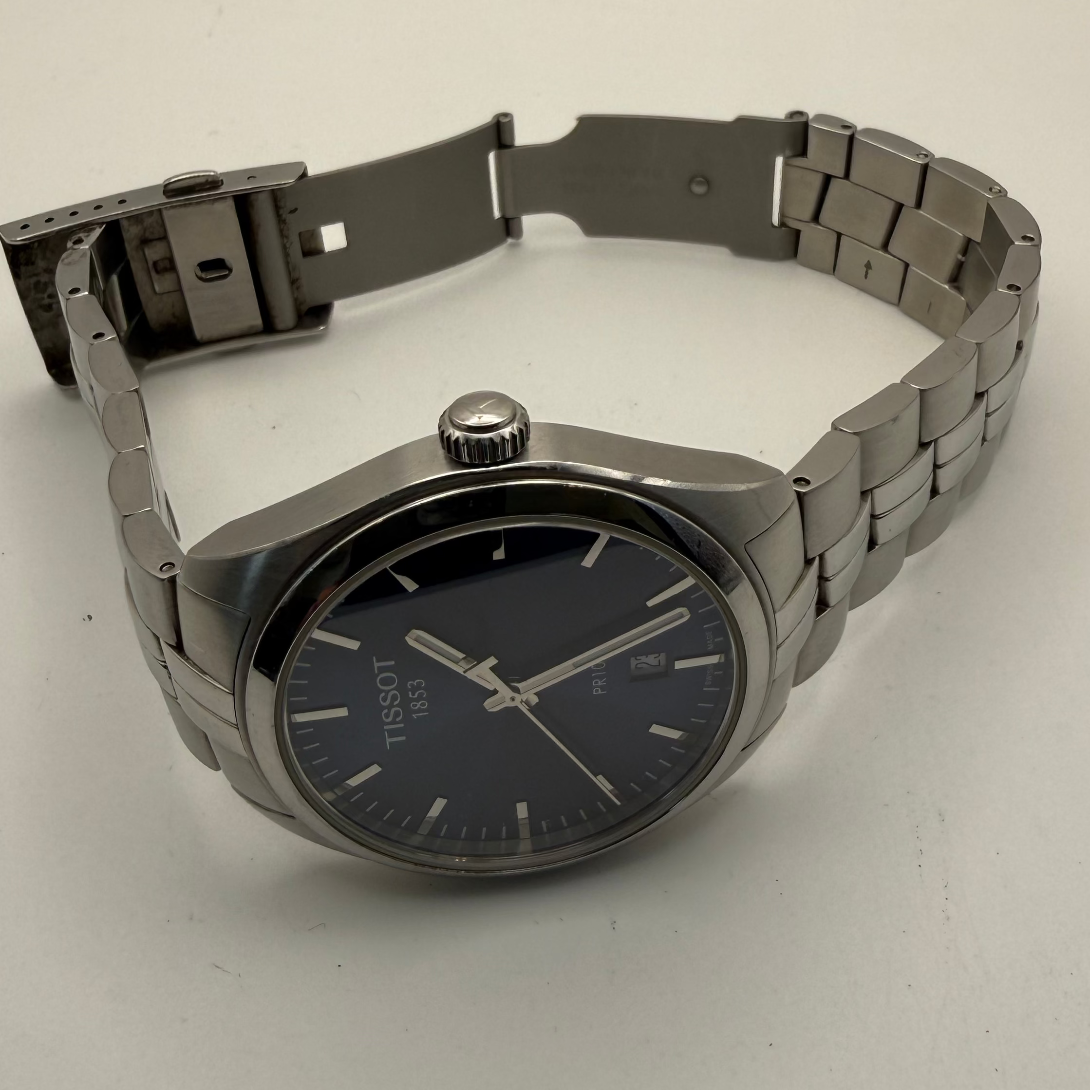 Tissot PR100 Blue Dial Quartz Watch – 41mm – Stainless Steel – Full Set- £189.99