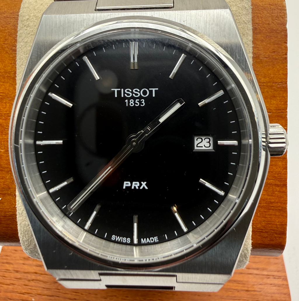Tissot PRX Quartz Black Dial Stainless Steel Watch- £295.00