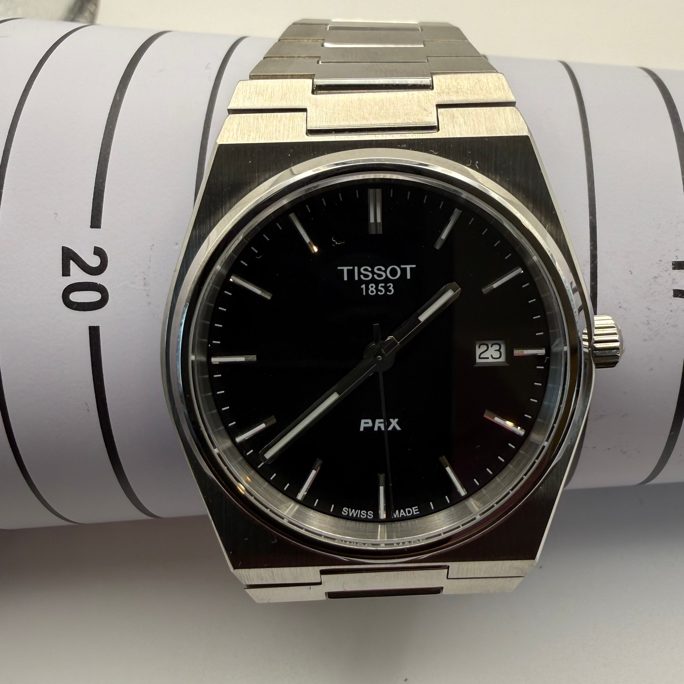 Tissot PRX Quartz Black Dial Stainless Steel Watch- £295.00