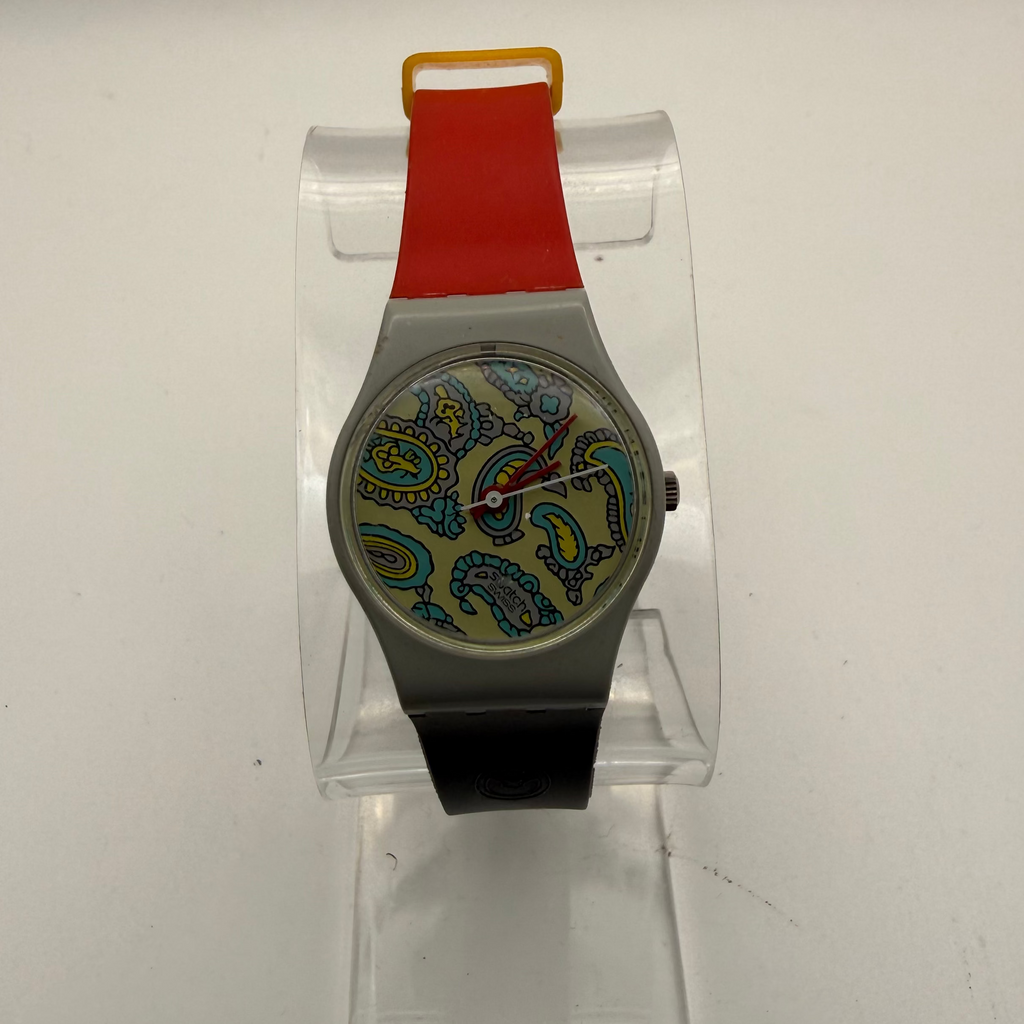 Vintage Swatch Lady Paisley Dial Watch – Ref. 540 – Original Box- £44.99