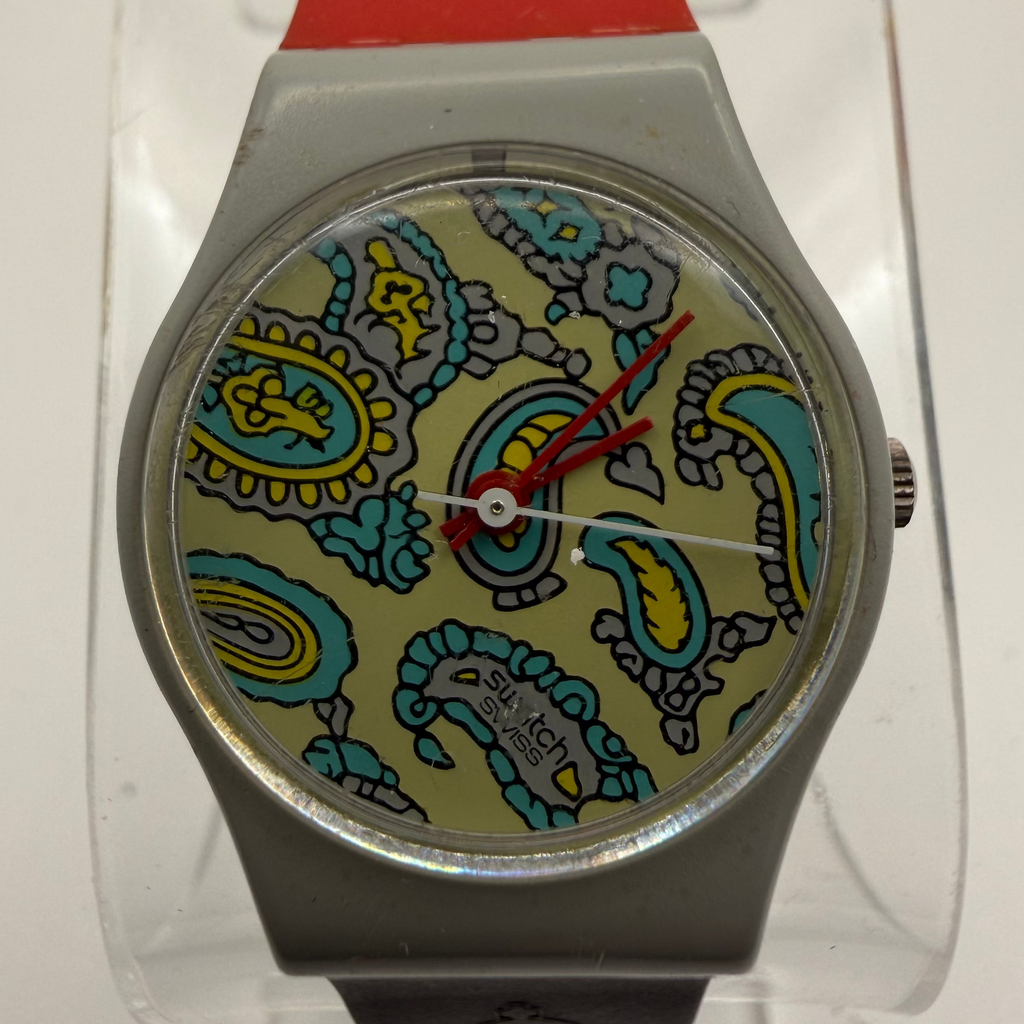 Vintage Swatch Lady Paisley Dial Watch – Ref. 540 – Original Box- £44.99