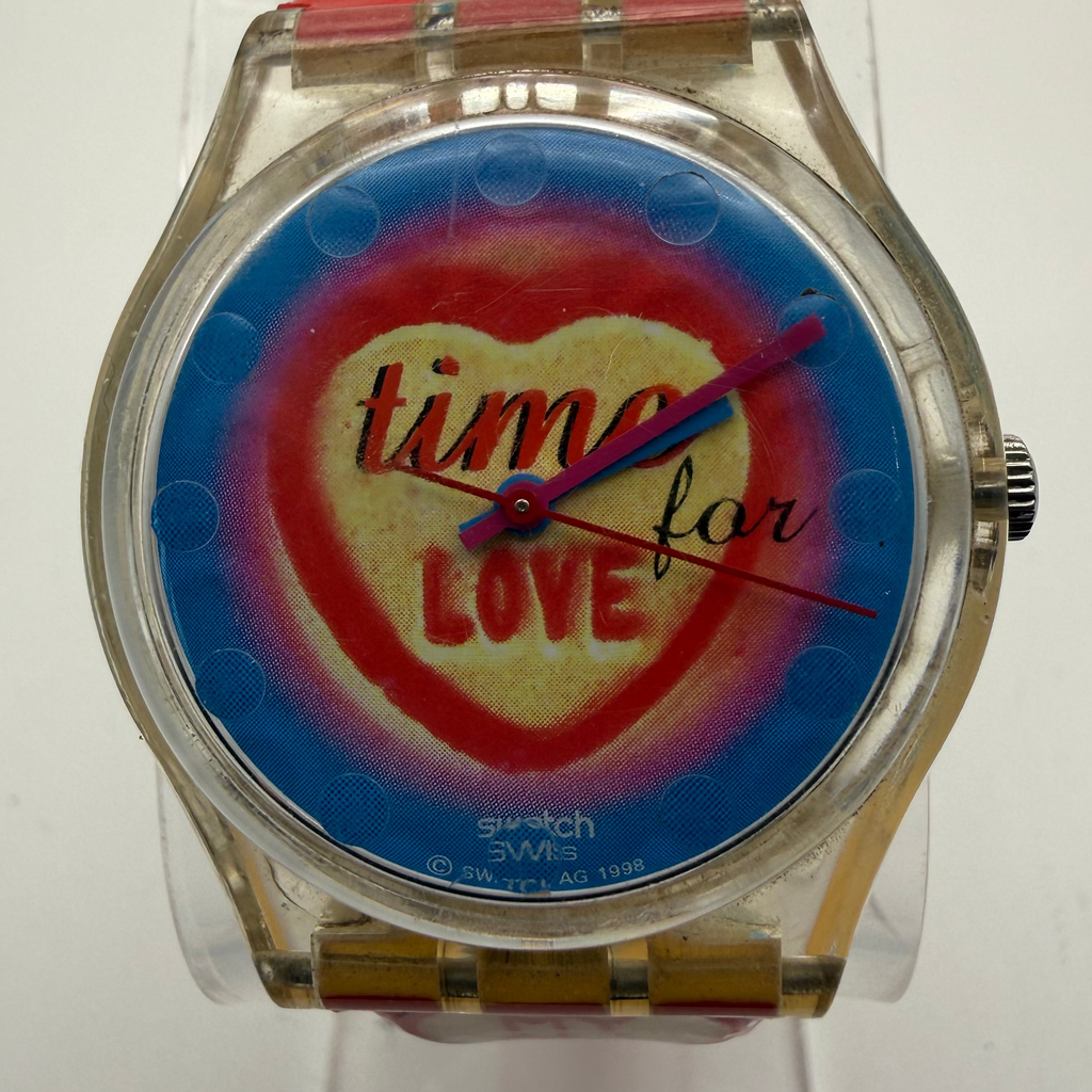 Vintage Swatch “Time for Love” Watch – 1998 – New Battery Fitted- £69.99