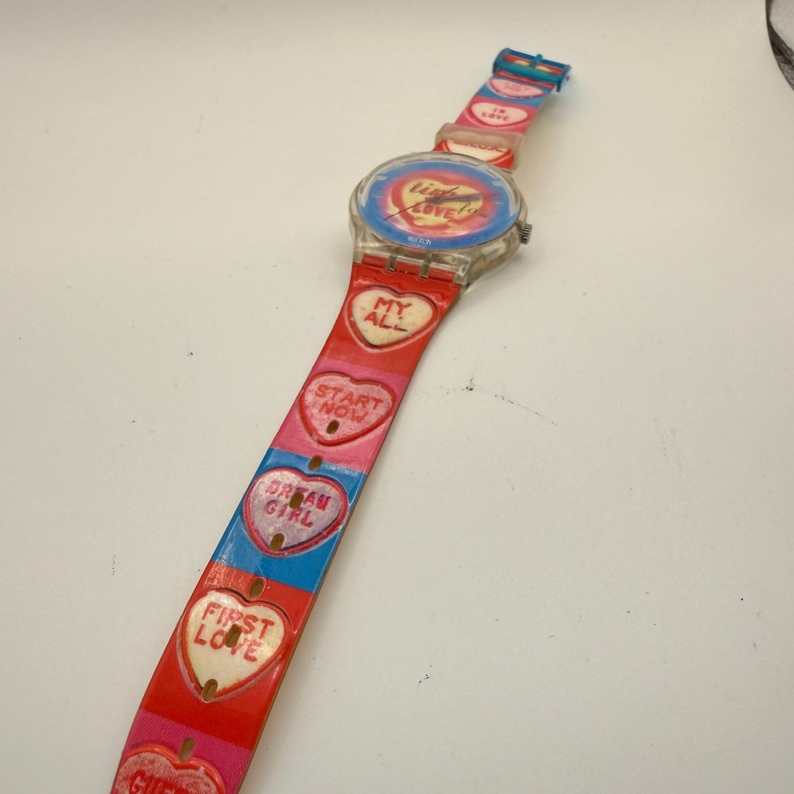 Vintage Swatch “Time for Love” Watch – 1998 – New Battery Fitted- £69.99