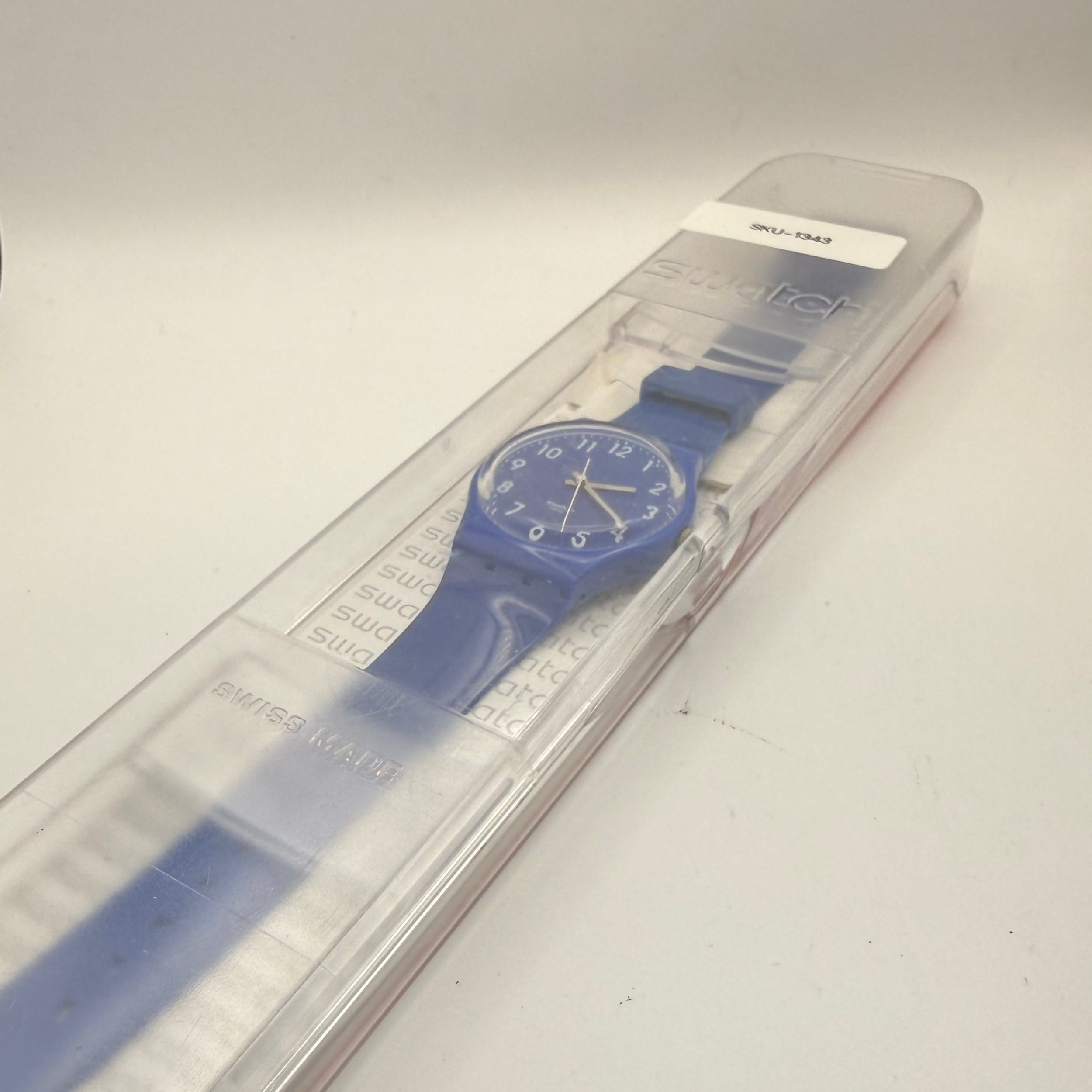 Swatch Swiss Blue Dial Quartz Watch- £24.99