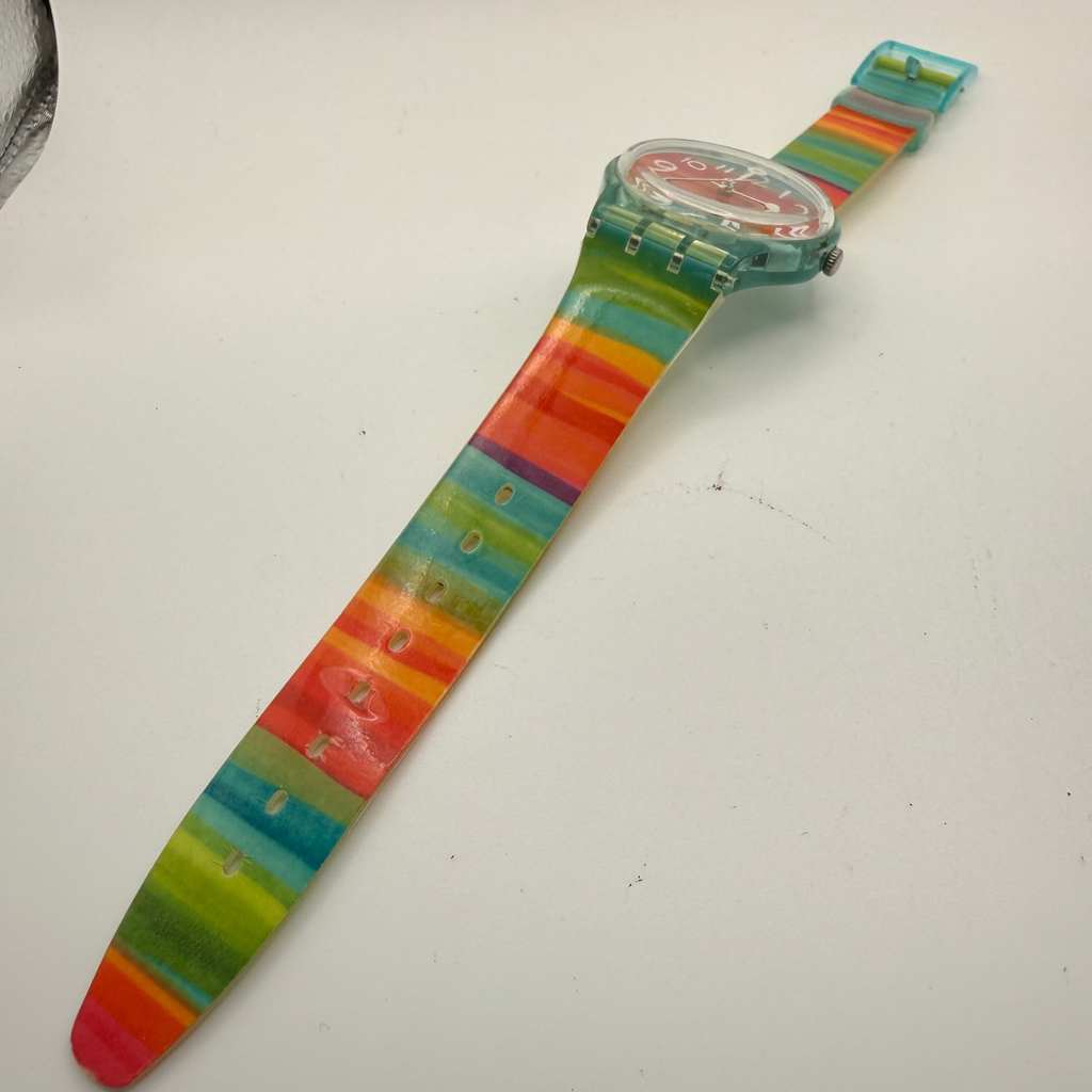 Swatch Swiss Rainbow Dial Watch- £29.99