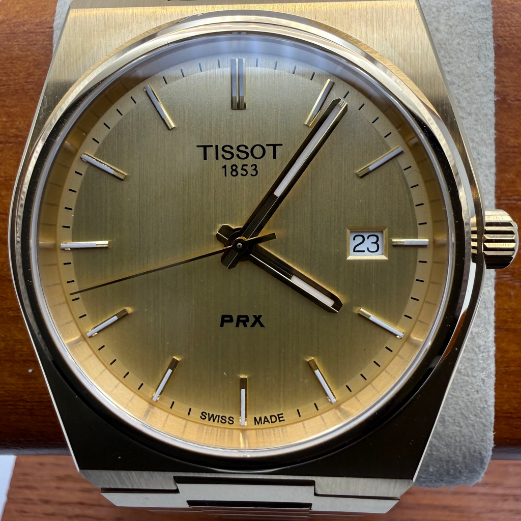 Tissot PRX Gold Tone Quartz 40mm Date Watch- £299.99
