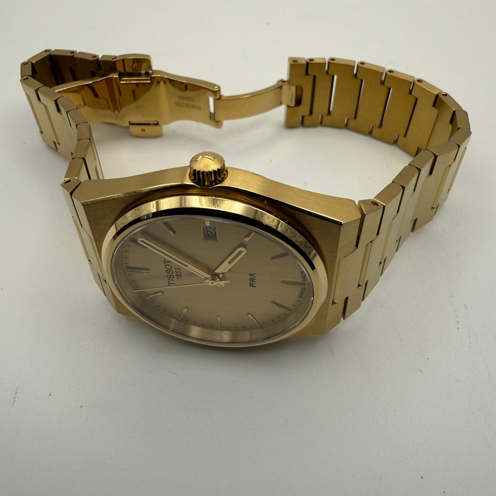 Tissot PRX Gold Tone Quartz 40mm Date Watch- £299.99