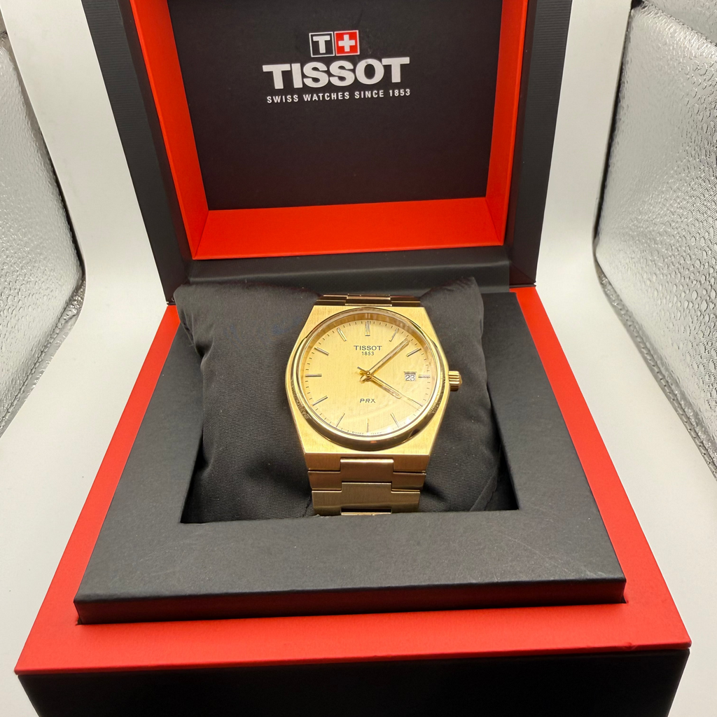 Tissot PRX Gold Tone Quartz 40mm Date Watch- £299.99