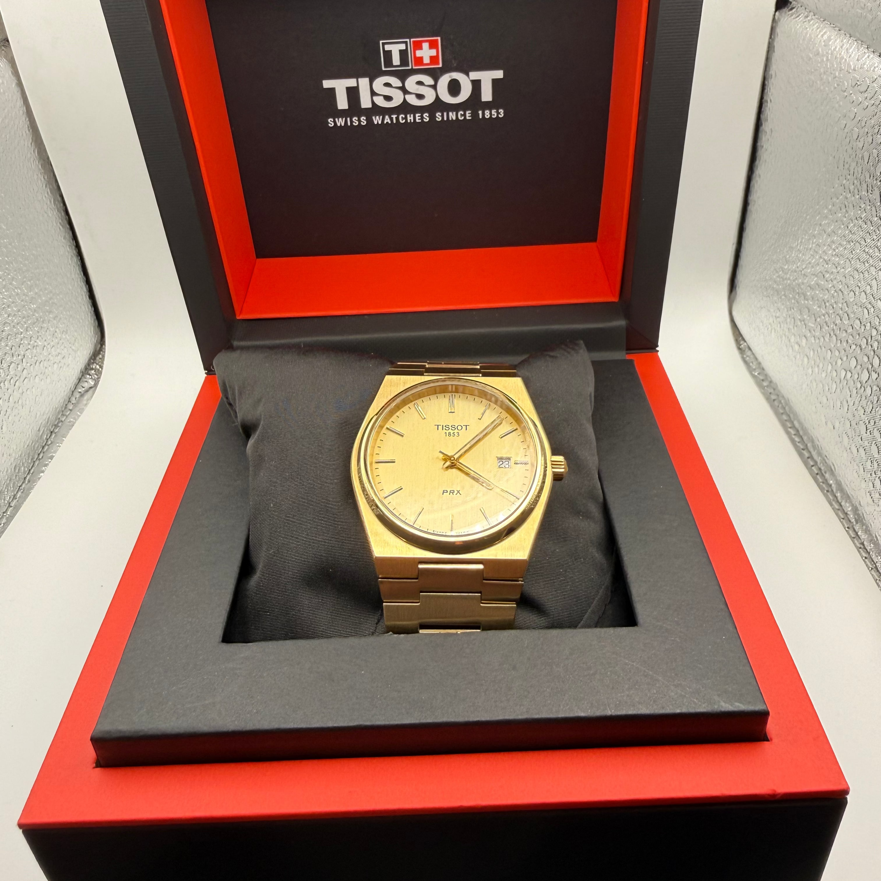 Tissot PRX Gold Tone Quartz 40mm Date Watch- £299.99