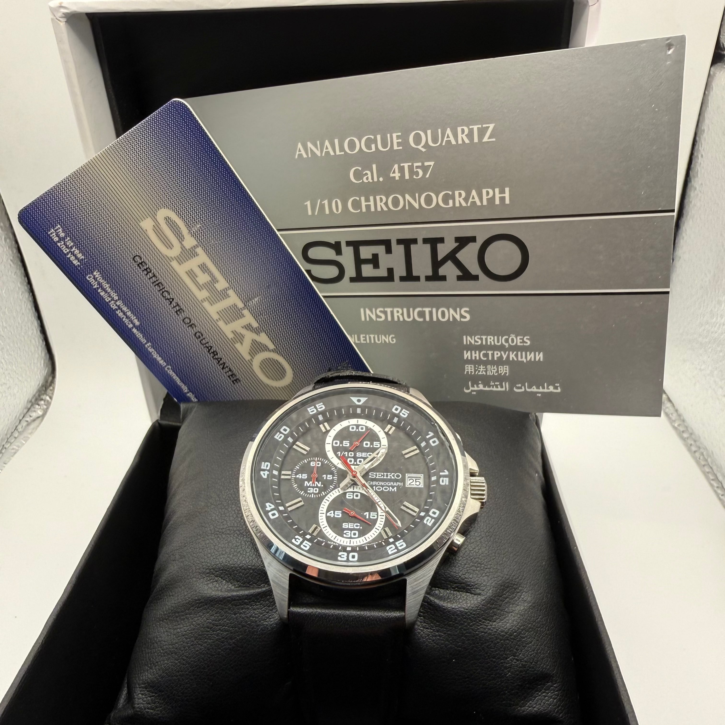 Seiko 4T57 Chronograph 100M Full Set- £179.99