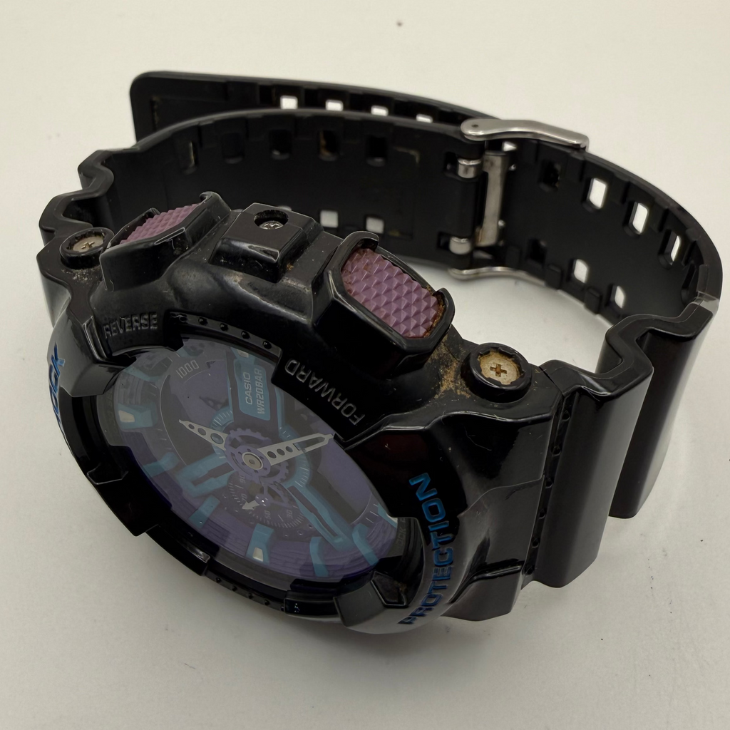 Casio G-Shock GA-110 Purple & Blue Ana-Digi Watch – Boxed- £49.99