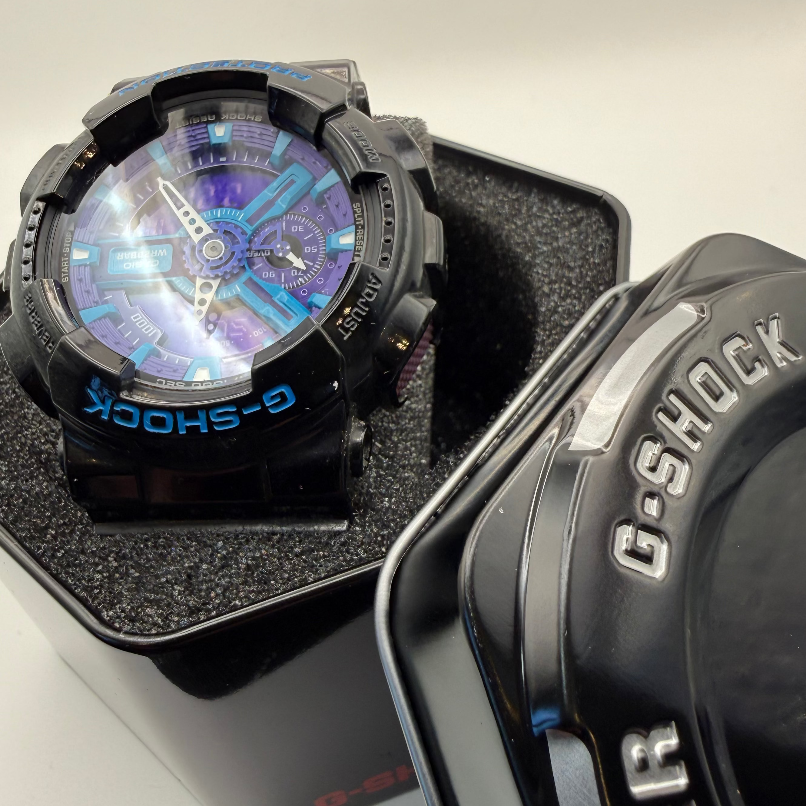 Casio G-Shock GA-110 Purple & Blue Ana-Digi Watch – Boxed- £49.99