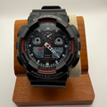Casio G-Shock GA-100 Black & Red Ana-Digi Watch – Boxed- £
