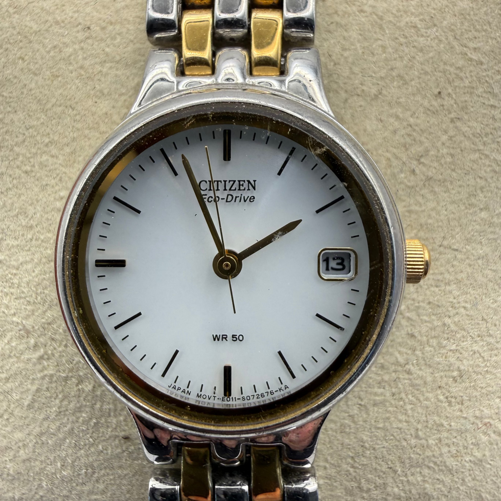 Citizen Eco-Drive Two-Tone Ladies Watch – Date, WR50- £39.95
