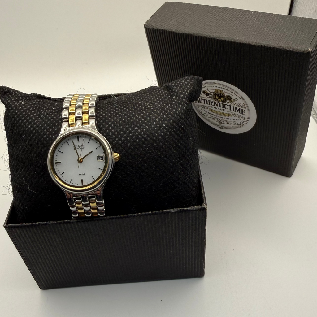 Citizen Eco-Drive Two-Tone Ladies Watch – Date, WR50- £39.95