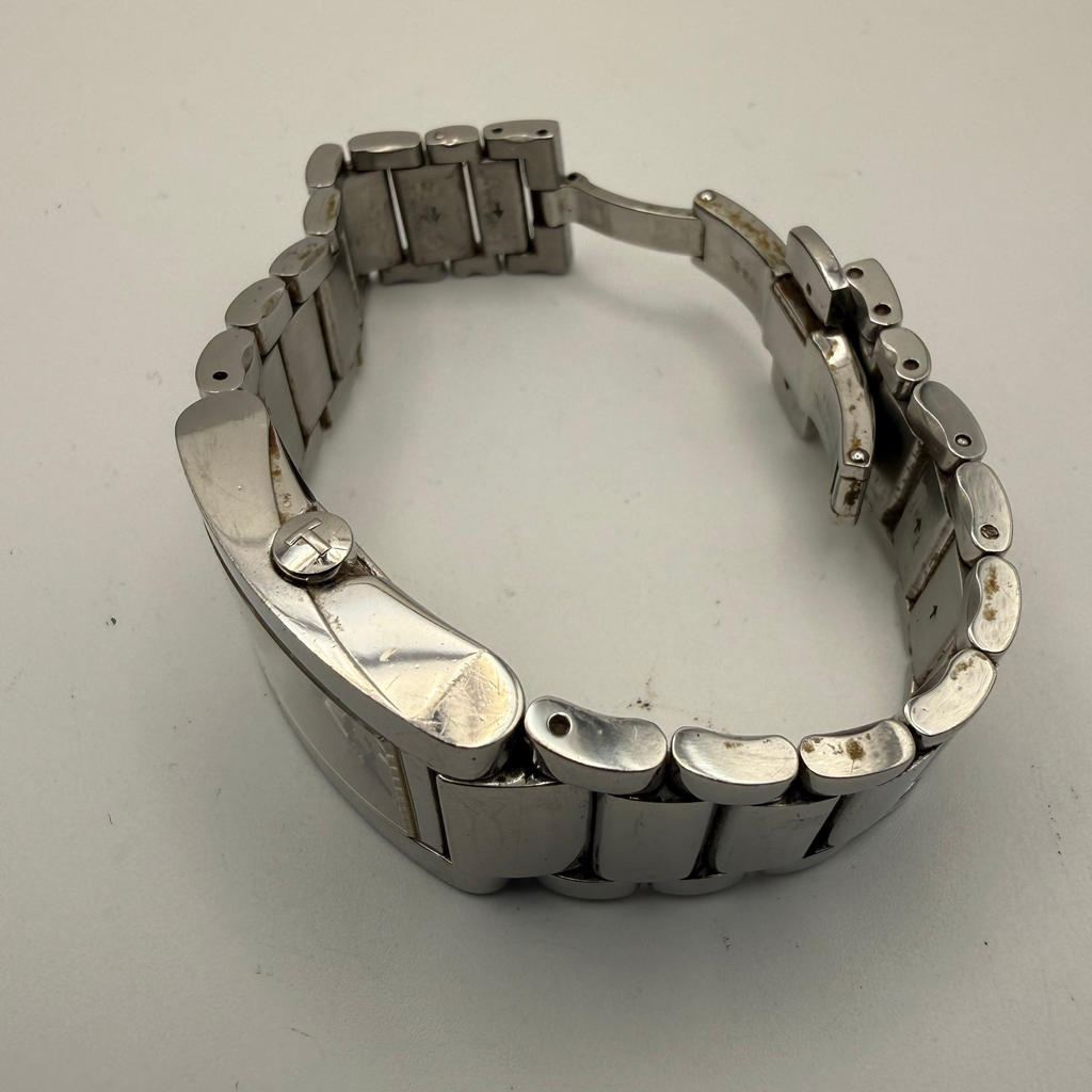 Tissot Ladies Rectangular Black Dial Diamond Dot Bracelet Watch- £119.99