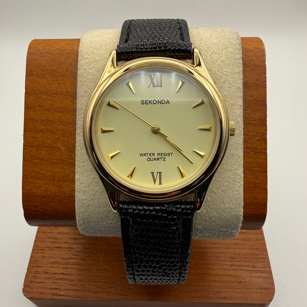 Sekonda Gold Tone Quartz Dress Watch – Boxed – Classic Roman Dial- £19.99