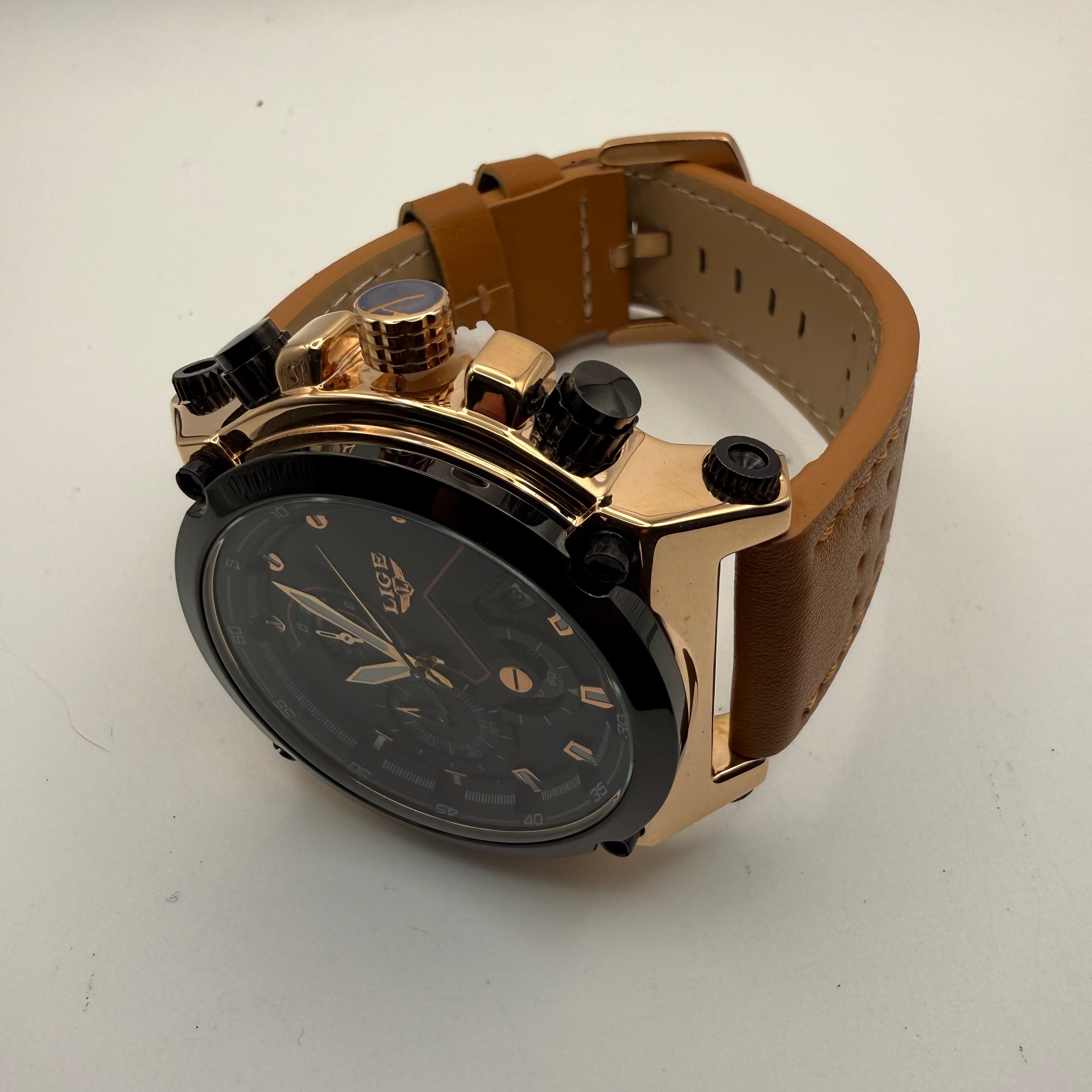 LIGE Chronograph Men's Watch – New with Box & Tags- £24.95