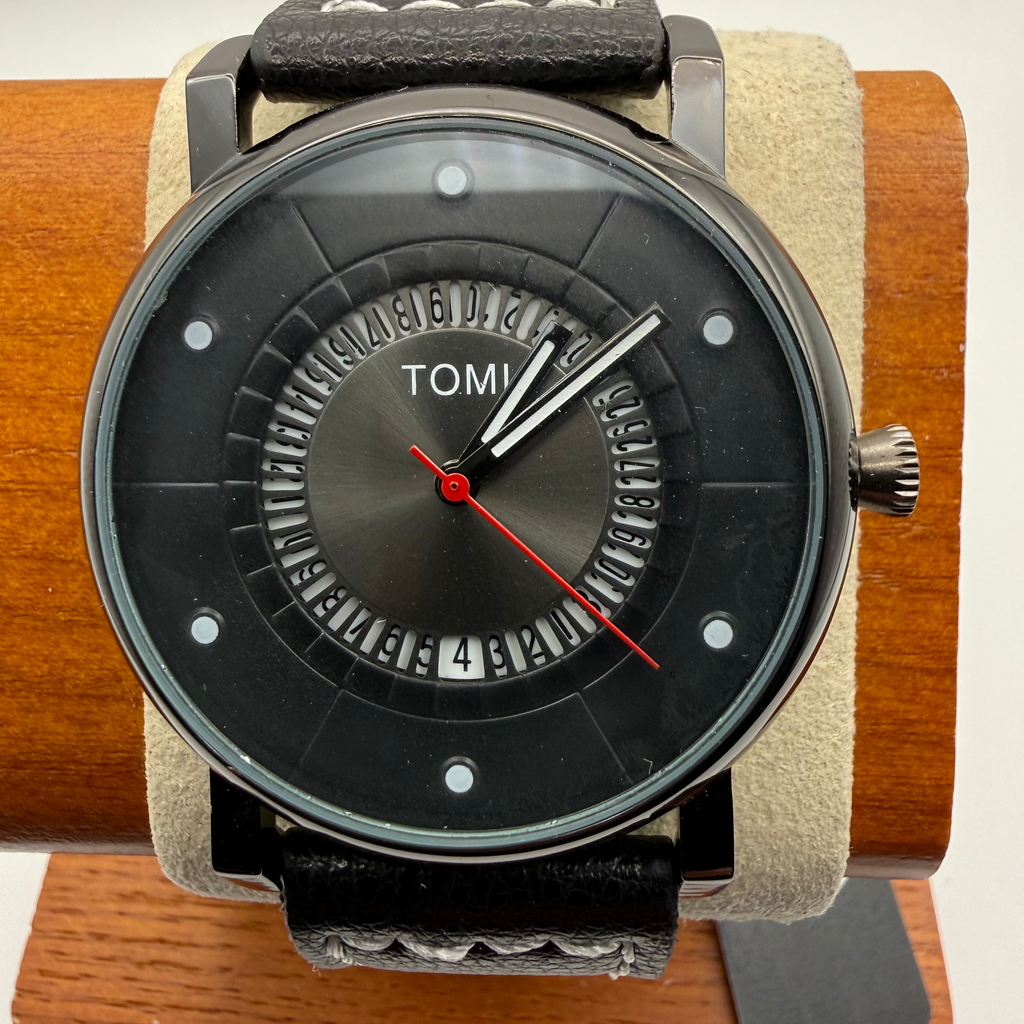 TOMI Simple Watches Black Designer Watch New With Tags Boxed- £19.99