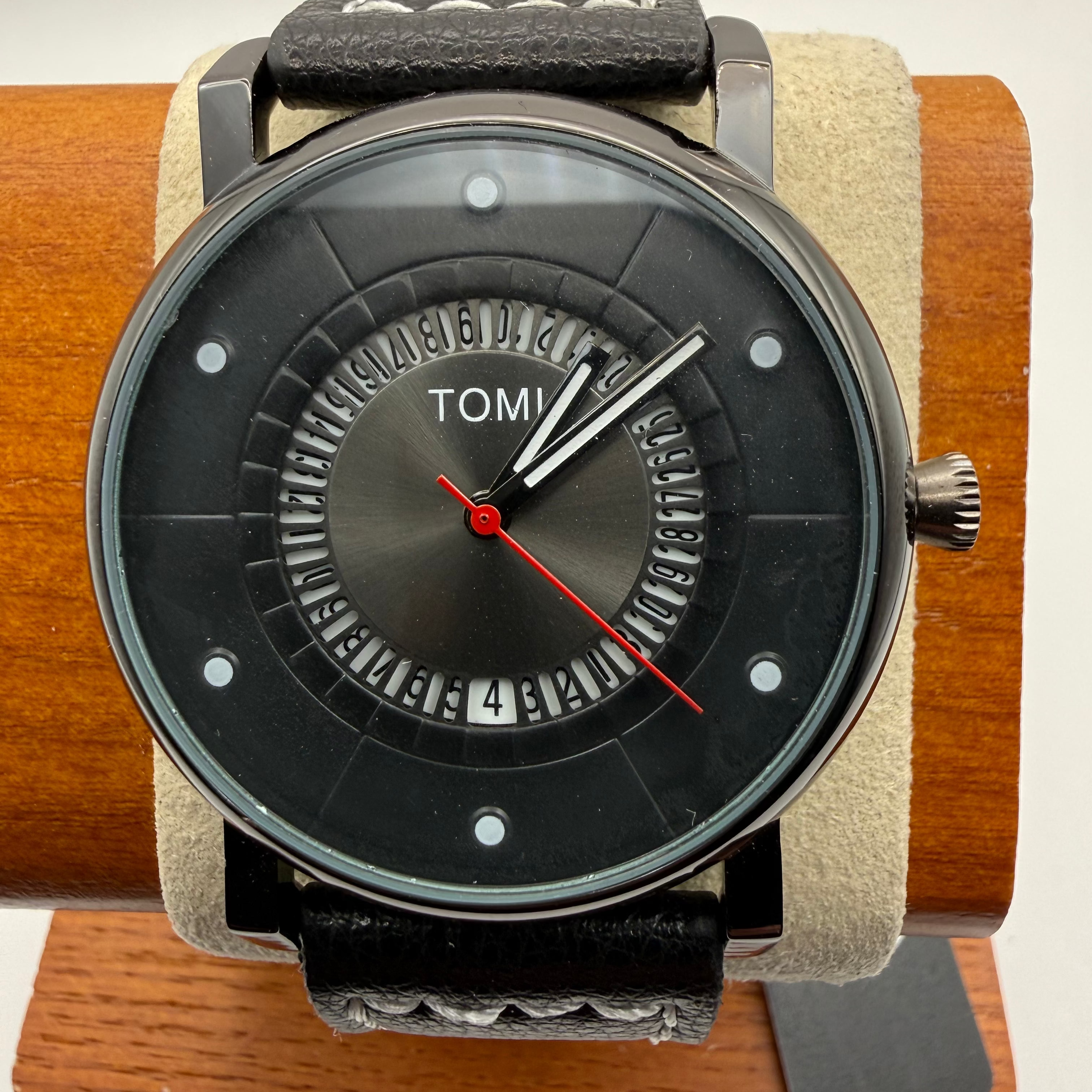 TOMI Simple Watches Black Designer Watch New With Tags Boxed- £19.99