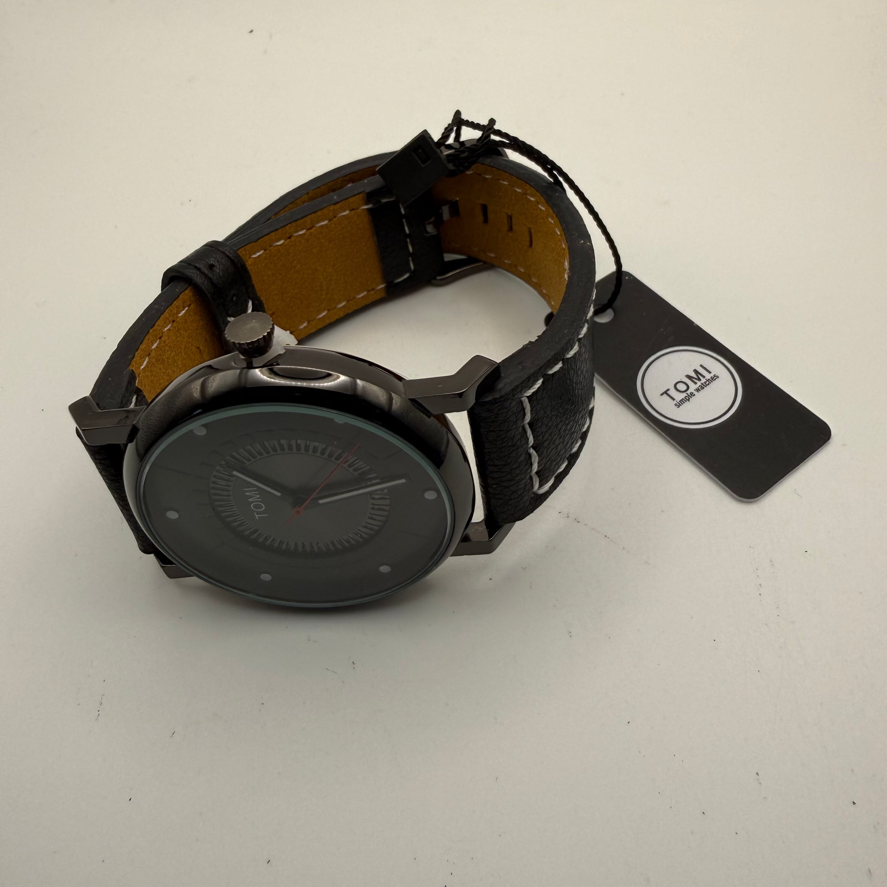 TOMI Simple Watches Black Designer Watch New With Tags Boxed- £19.99