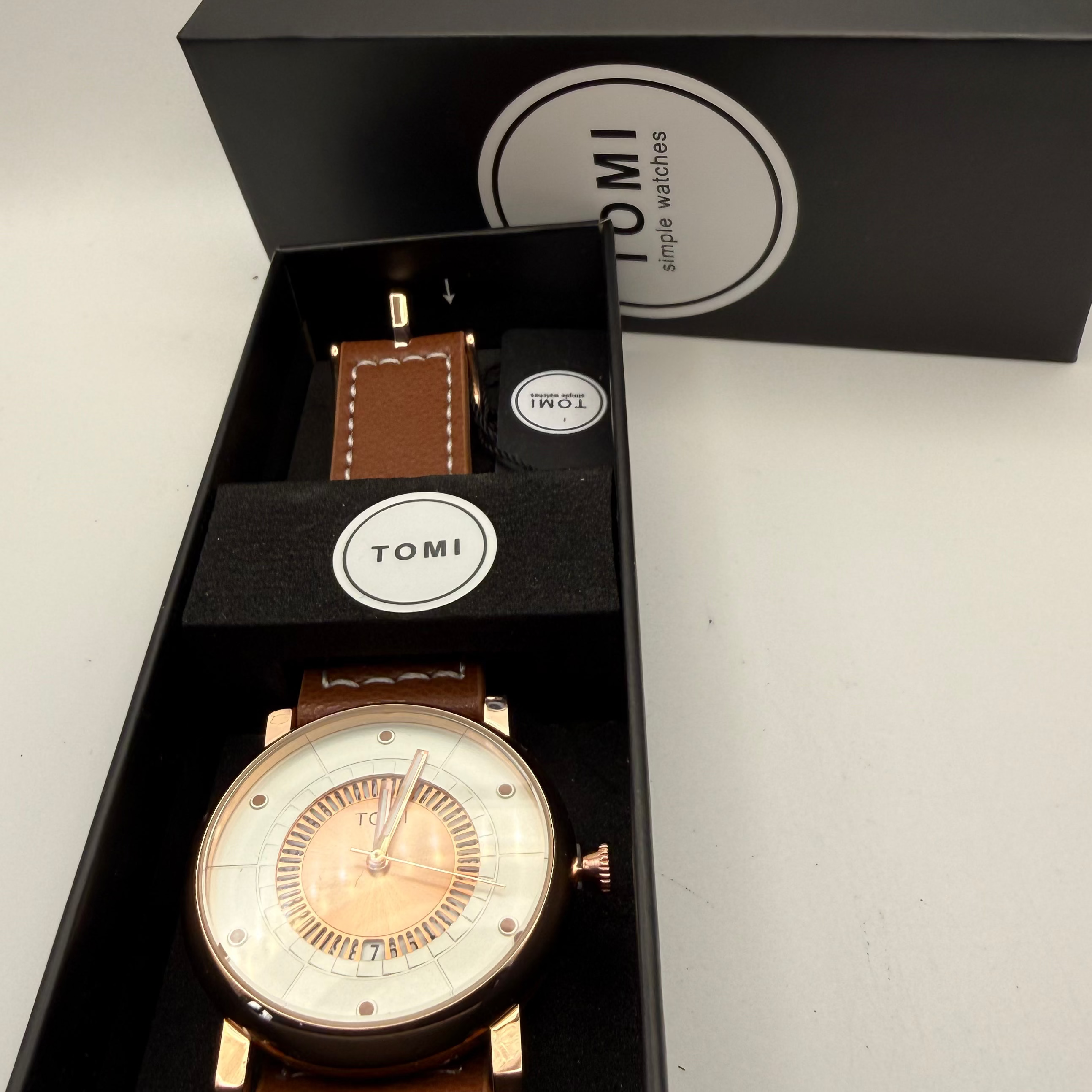 TOMI Rose Gold Tone Dress Watch – New With Tags & Box- £19.99