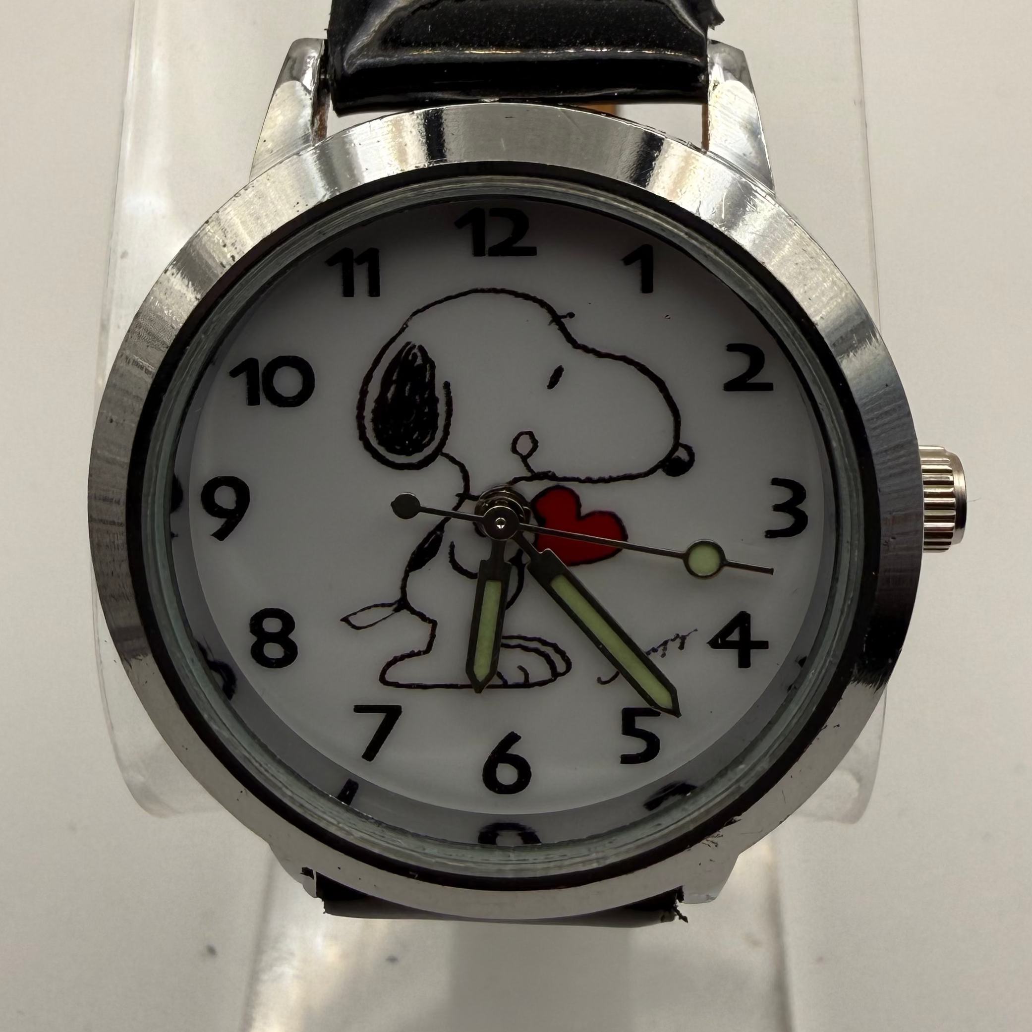 Snoopy Style Character Dial Watch – Black Strap – New Battery Fitted- £14.99