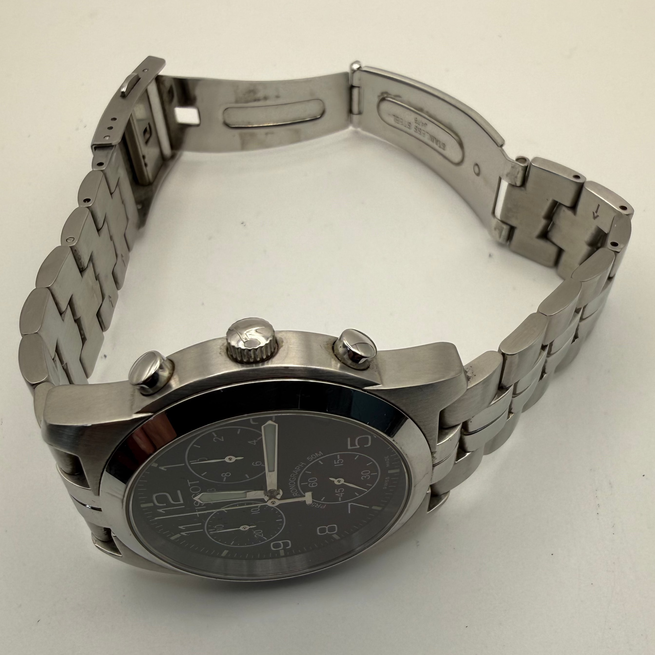 Tissot PR50 Chronograph Black Dial Stainless Steel – 40mm- £169.99