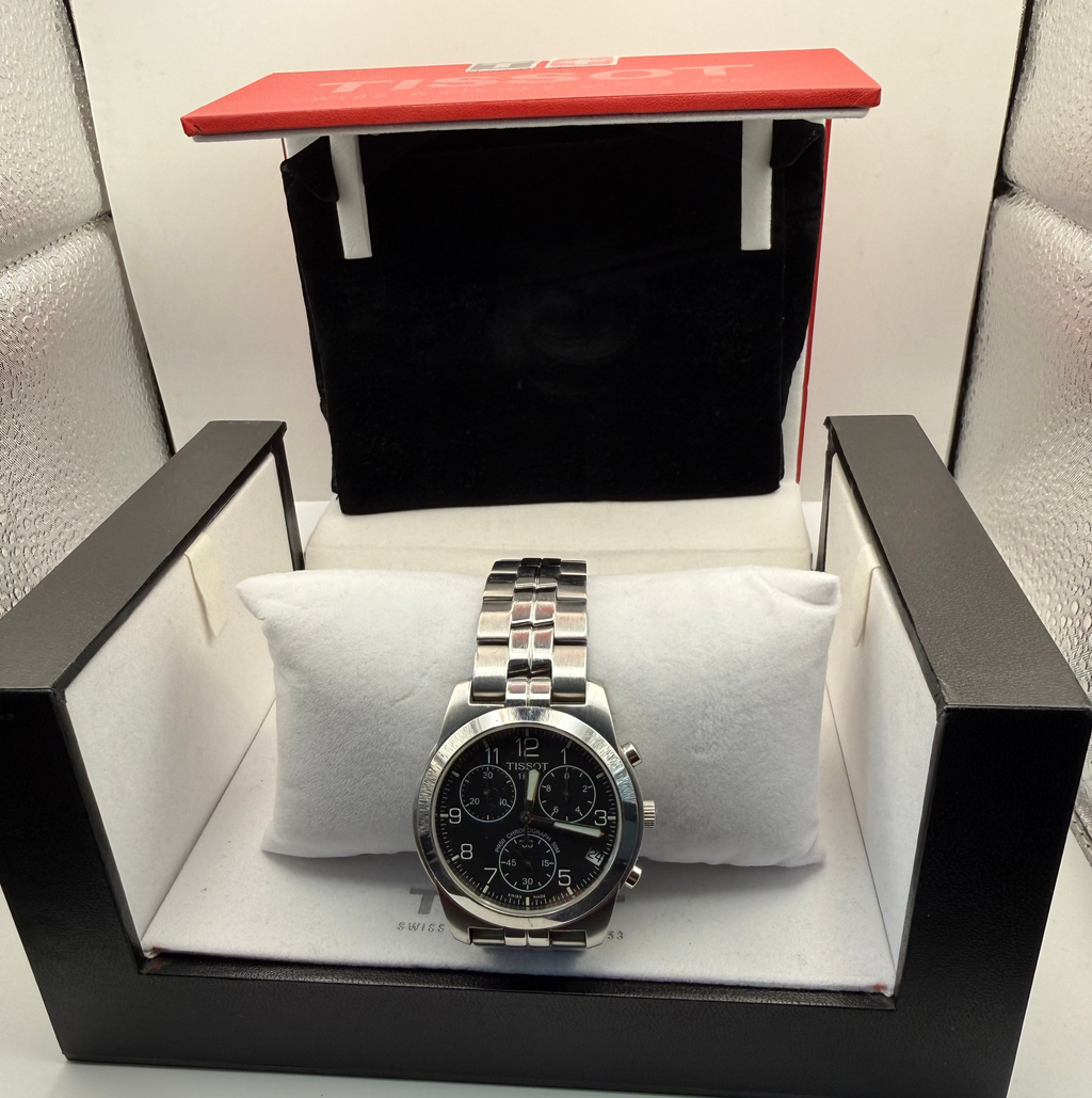 Tissot PR50 Chronograph Black Dial Stainless Steel – 40mm- £169.99