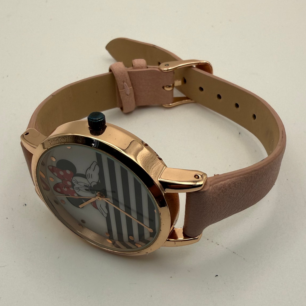 Disney Minnie Mouse Ladies Watch Rose Gold Pink Strap With Box- £19.99
