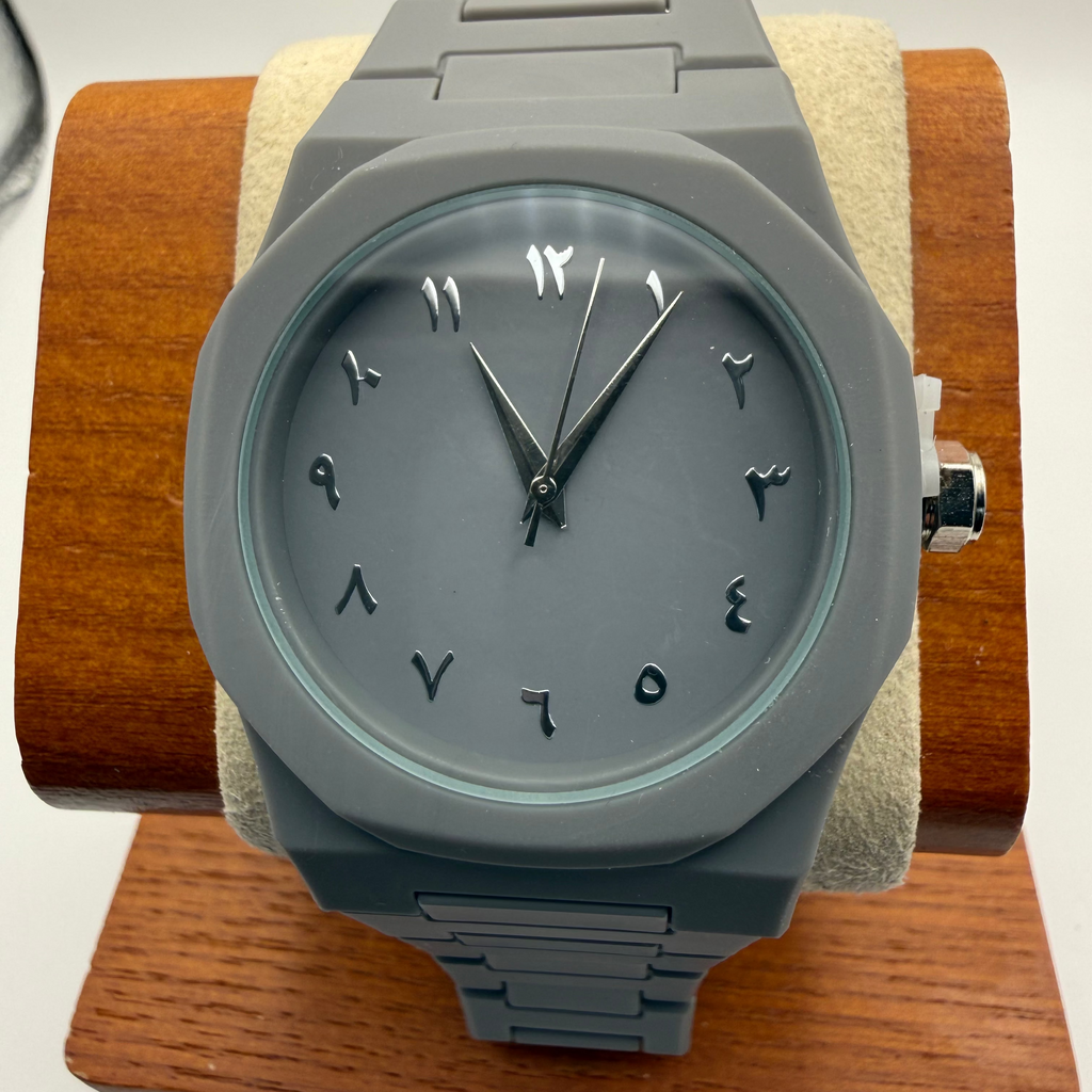 Minimalist Grey Arabic Dial Watch – Full Grey Bracelet – New in Box- £24.99