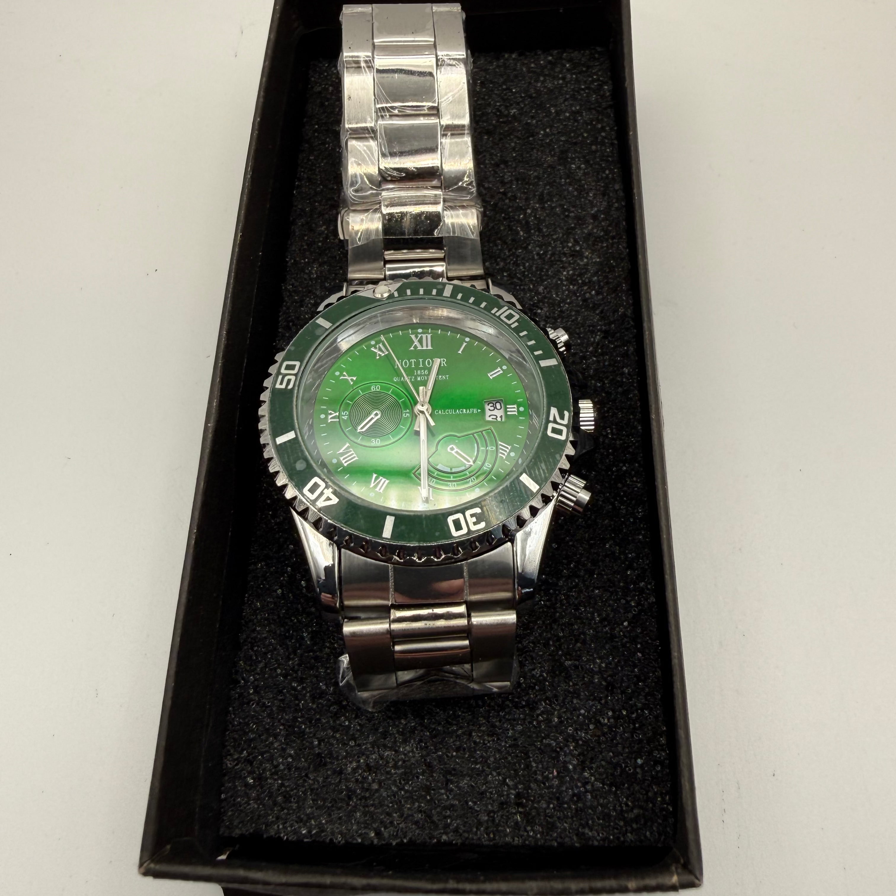Notionr Green Dial Quartz Bracelet Watch New Unworn Boxed- £19.99