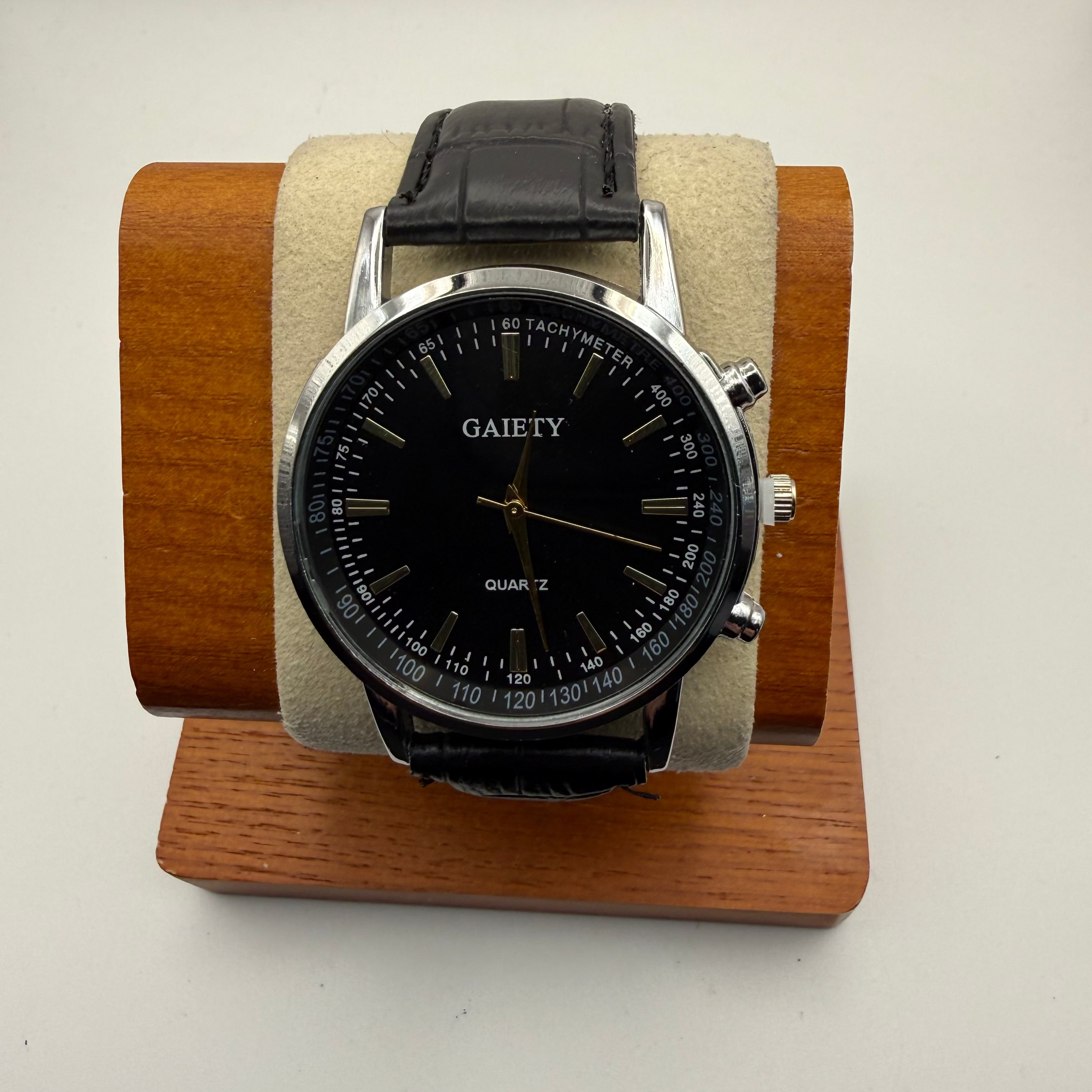 Gaiety Black Dial Quartz Dress Watch – New in Presentation Box- £24.99