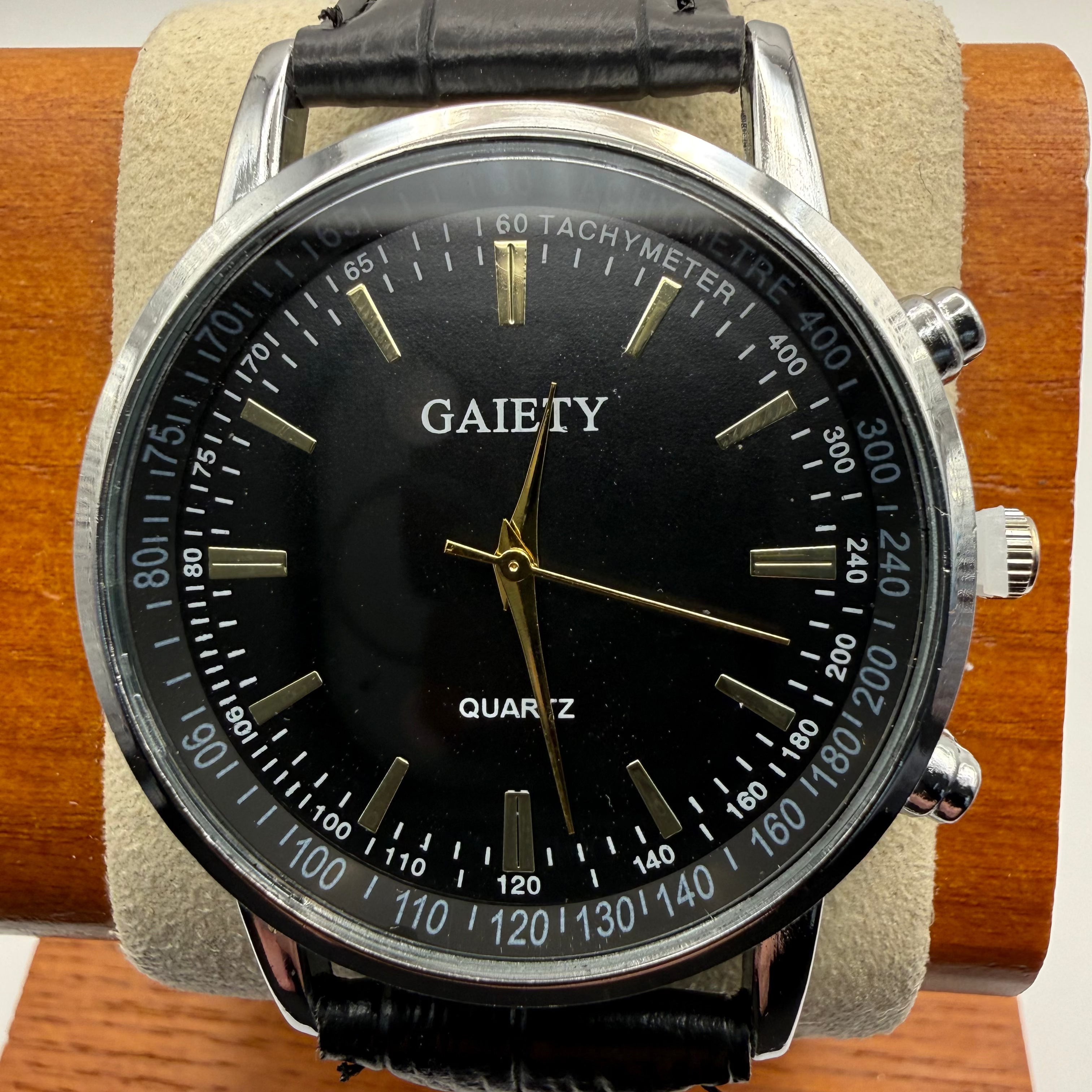 Gaiety Black Dial Quartz Dress Watch – New in Presentation Box- £24.99