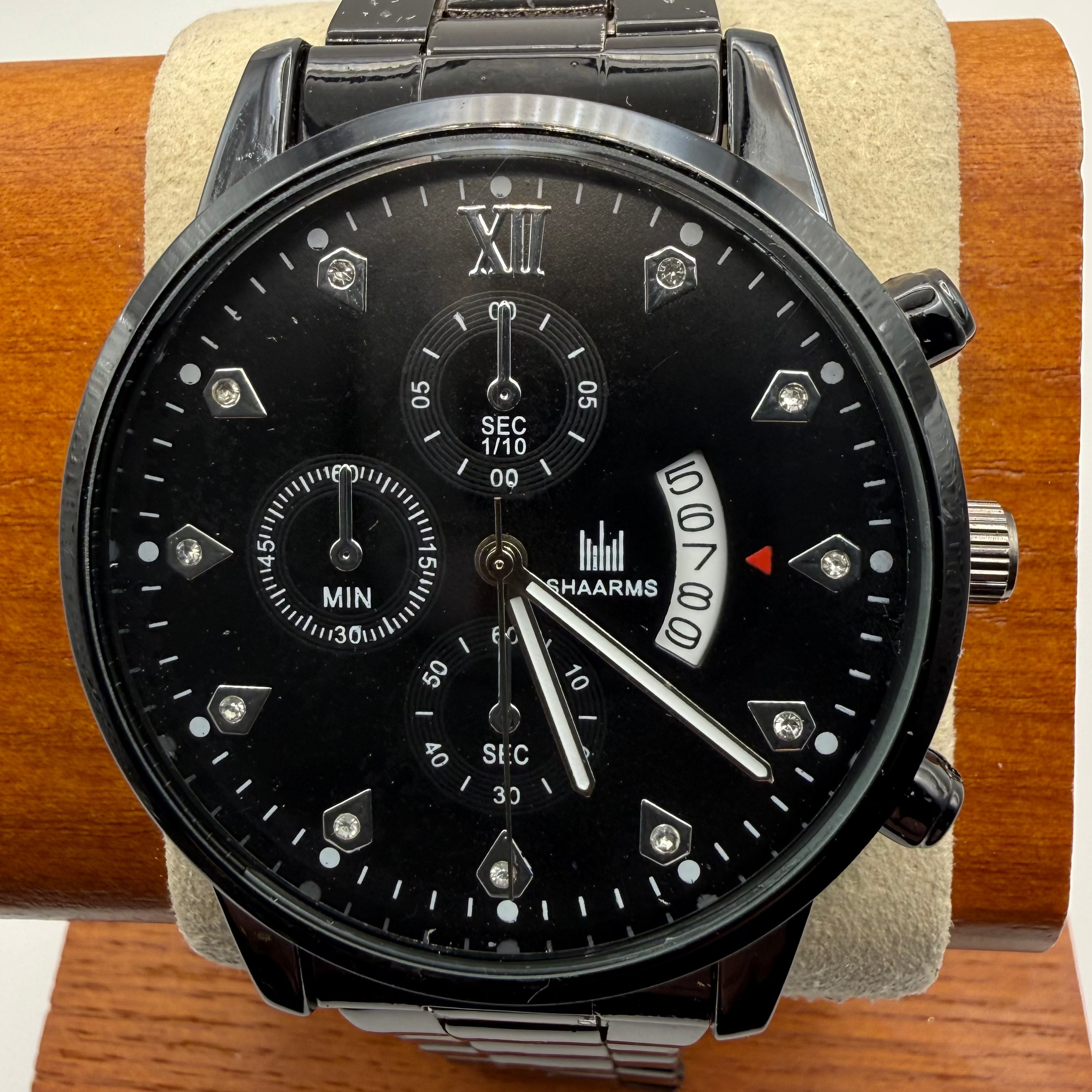 SHAARMS Black Dial Bracelet Watch New In Box- £24.99