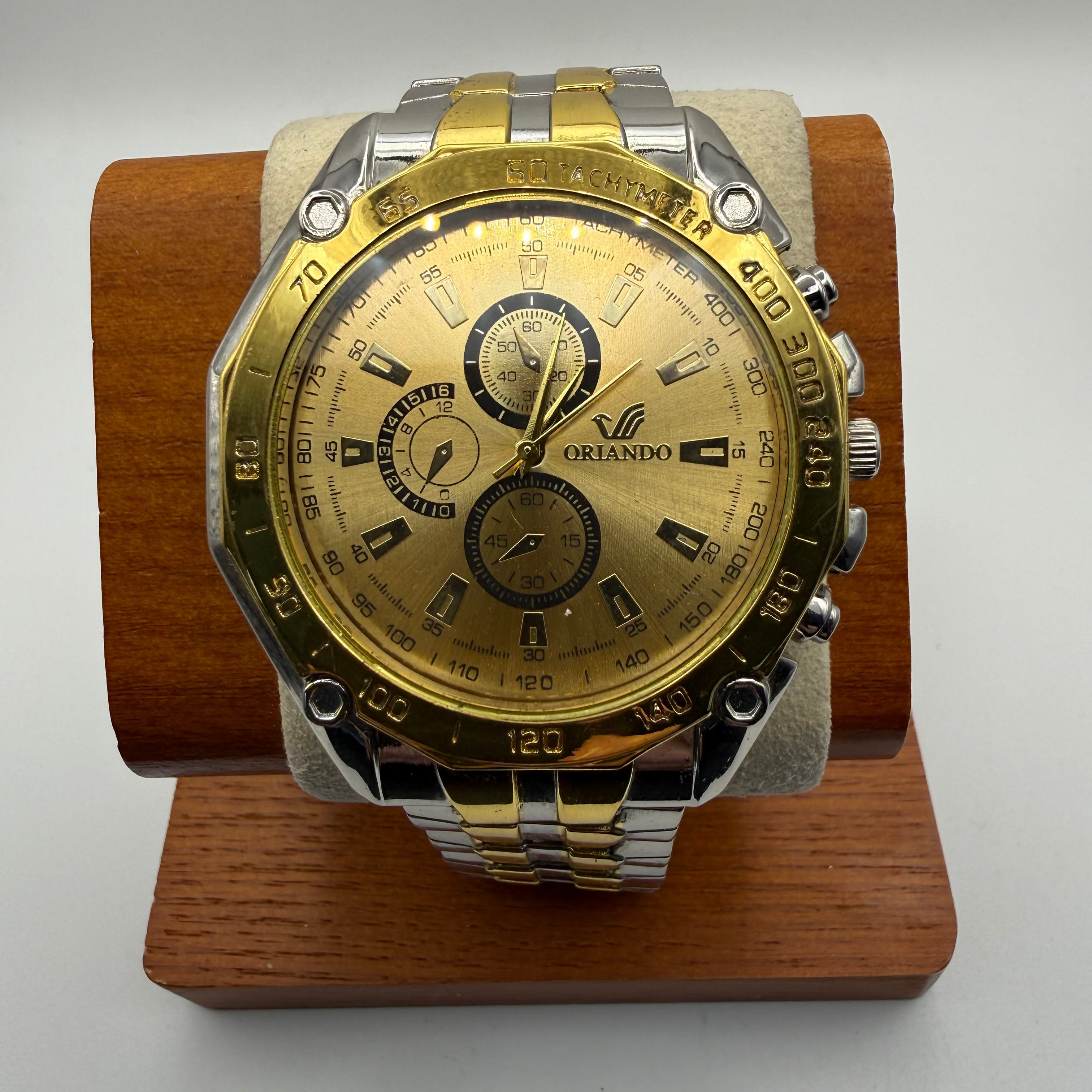 Orlando Two-Tone Gold & Silver Chronograph-Style Bracelet Watch- £14.99