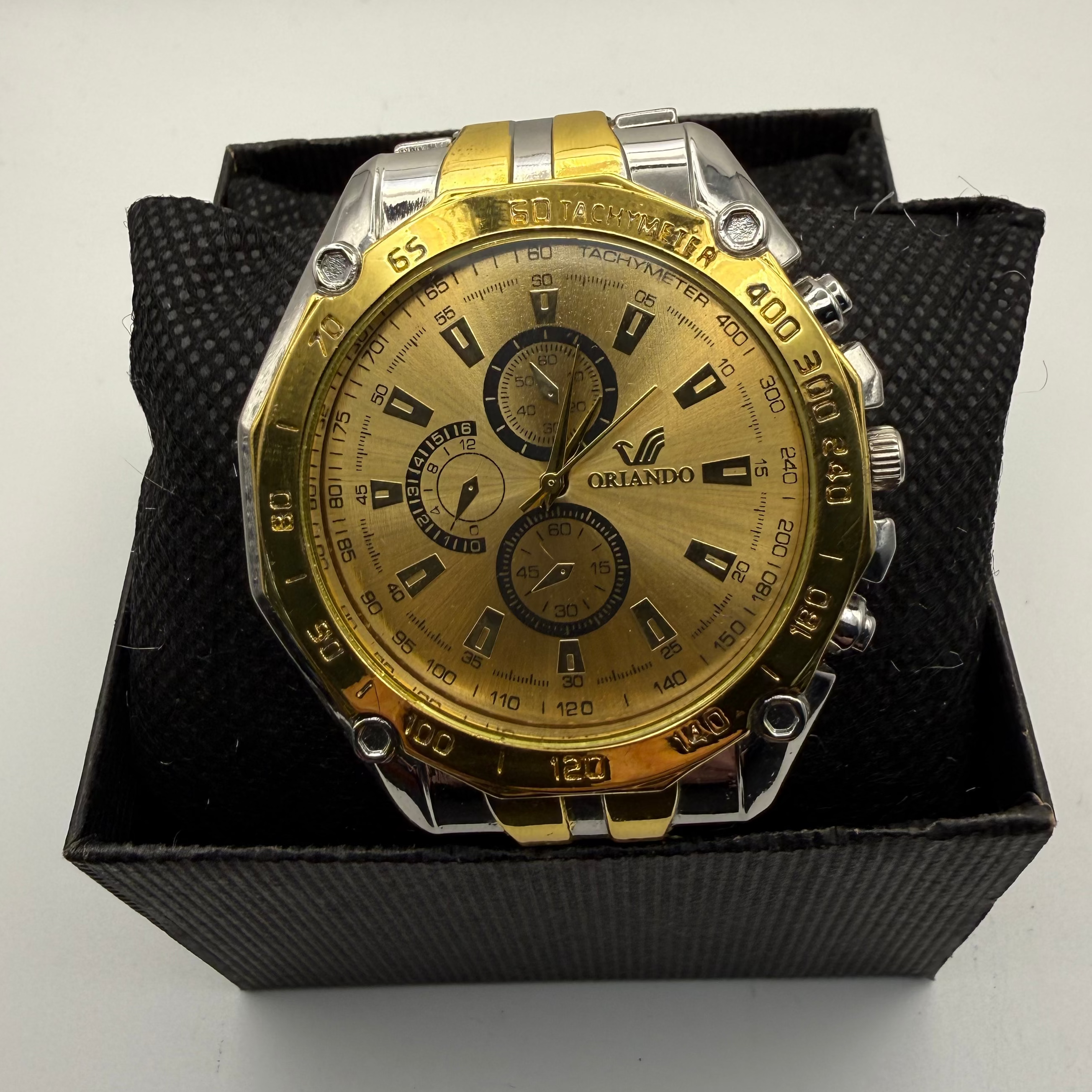 Orlando Two-Tone Gold & Silver Chronograph-Style Bracelet Watch- £14.99