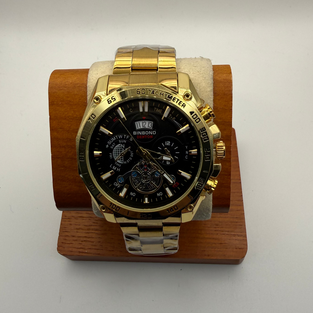 BINBOND Denton Gold Multi-Function Watch – New in Box- £14.99