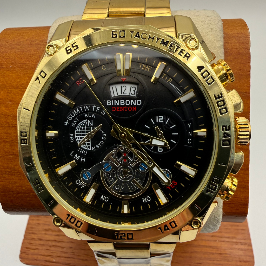 BINBOND Denton Gold Multi-Function Watch – New in Box- £14.99