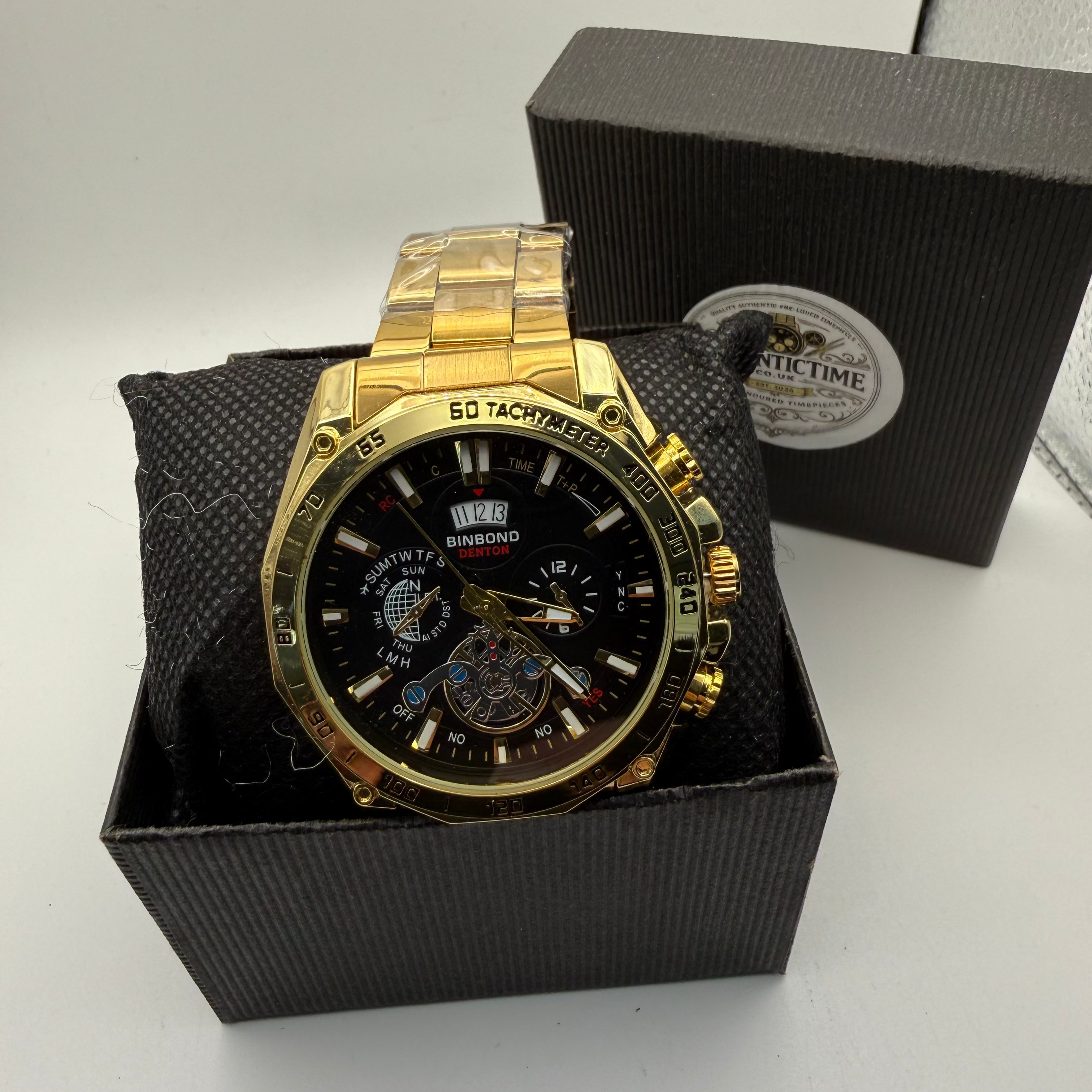 BINBOND Denton Gold Multi-Function Watch – New in Box- £14.99
